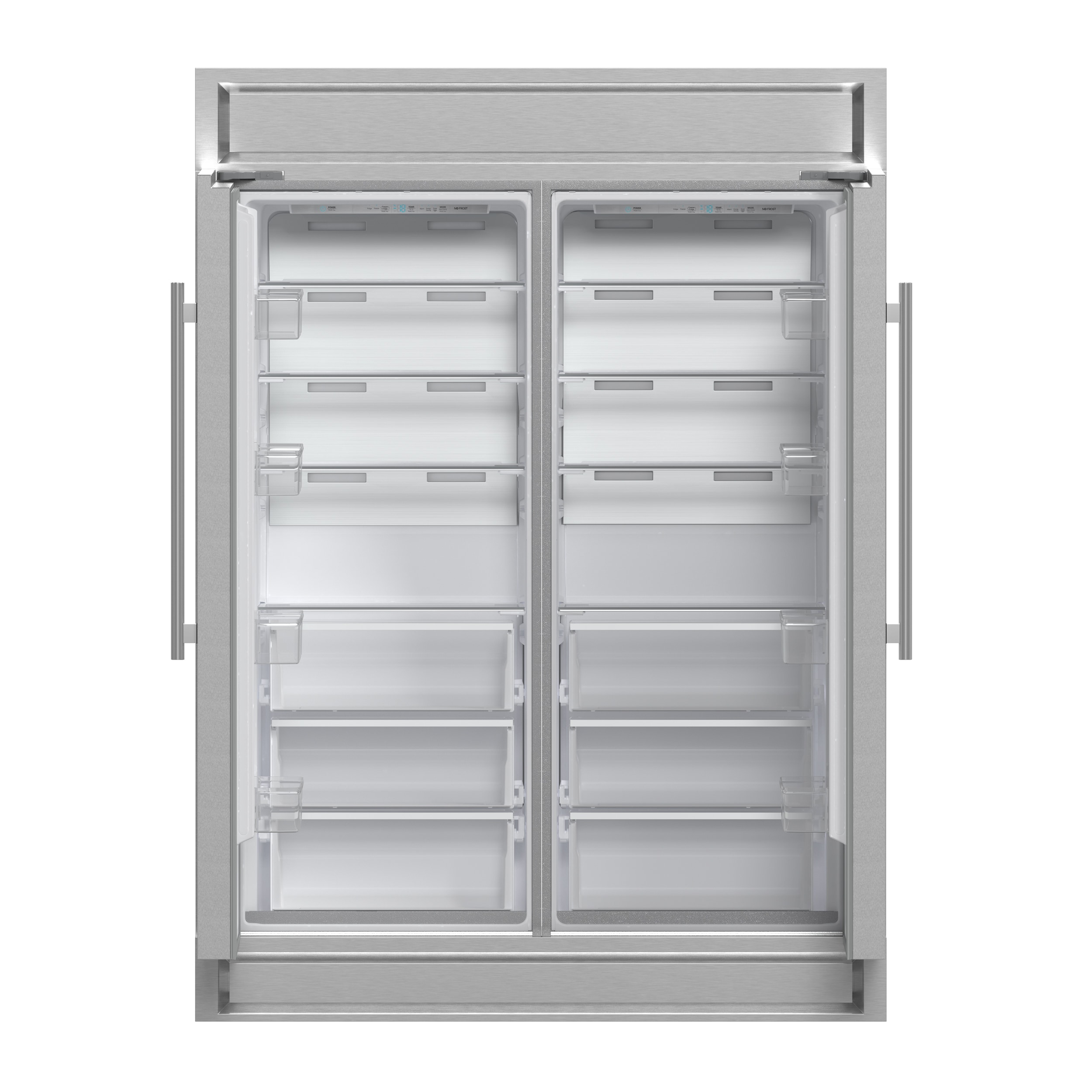 Congelador / Refrigerador Vertical Convertible FORNO Maderno 13.6 pies cúbicos de capacidad, sin escarcha, de acero inoxidable, certificado ENERGY STAR FFFFD1722-60S
