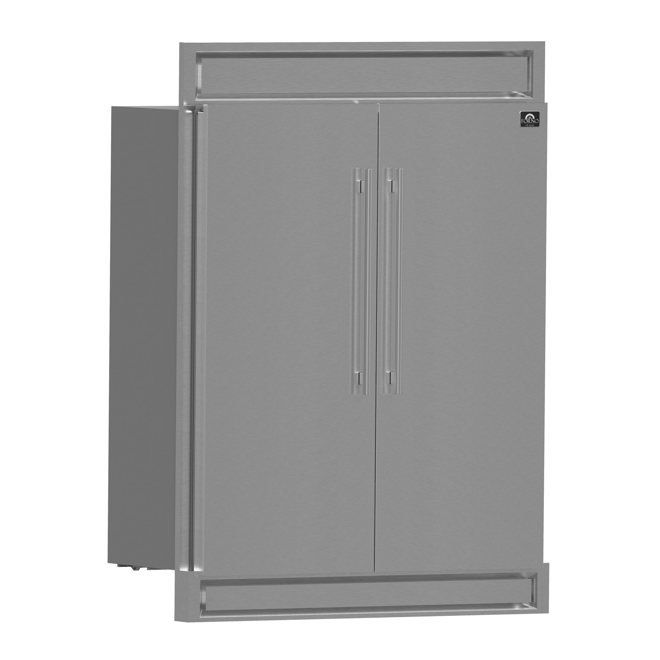 Congelador / Refrigerador Vertical Convertible FORNO Maderno 13.6 pies cúbicos de capacidad, sin escarcha, de acero inoxidable, certificado ENERGY STAR FFFFD1722-60S