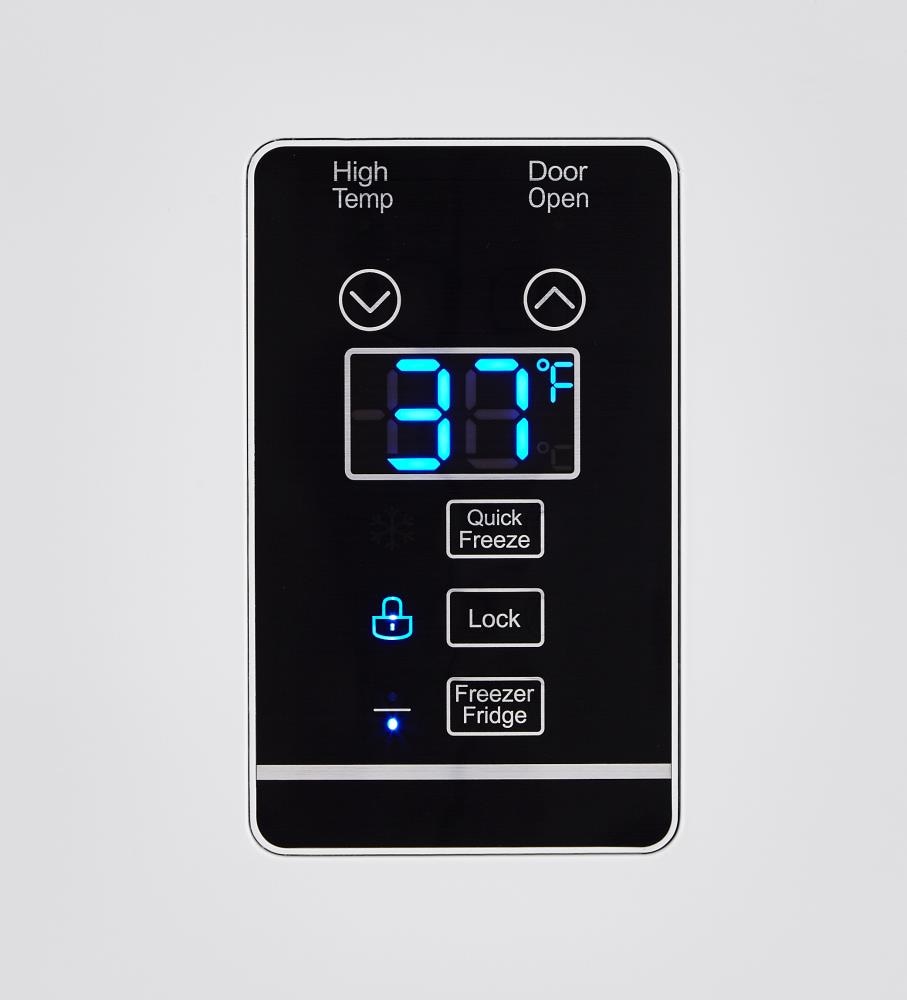Congelador/Refrigerador Vertical Convertible de Control Digital Midea de 17 pies cúbicos, listo para el garaje, sin escarcha (Blanco) Certificado ENERGY STAR MRU17F5AWW