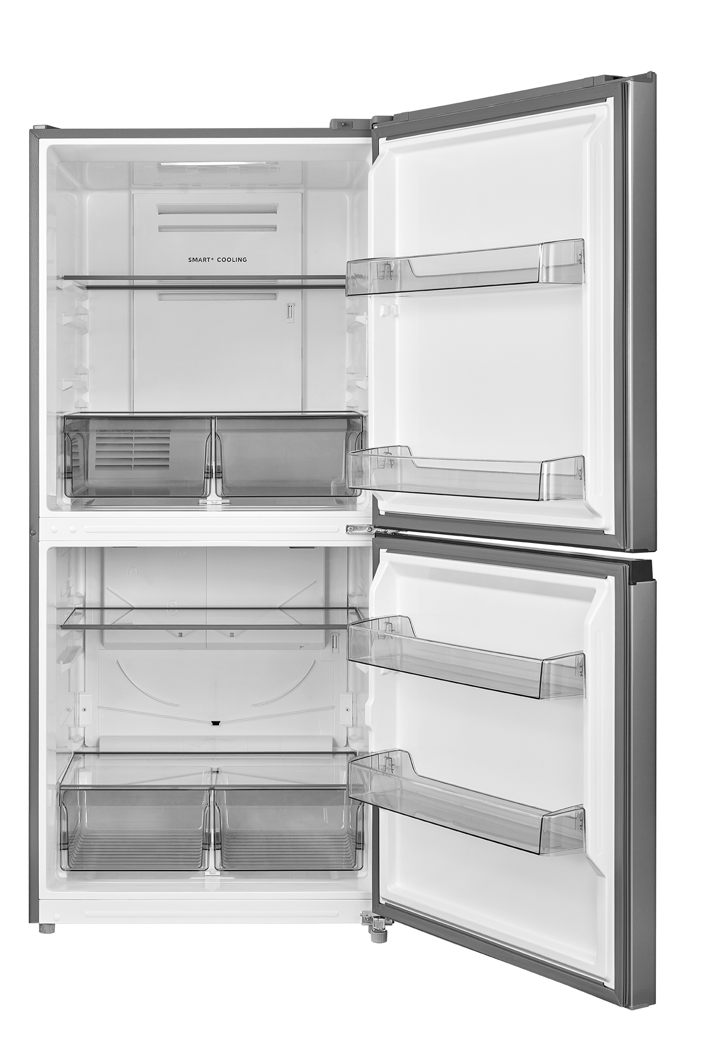 Congelador/Refrigerador Vertical Convertible de 3 Vías 50/50 Midea 20 pies cúbicos de Acero Inoxidable Listo para el Garaje sin Escarcha Certificado por ENERGY STAR MRU21C7BST