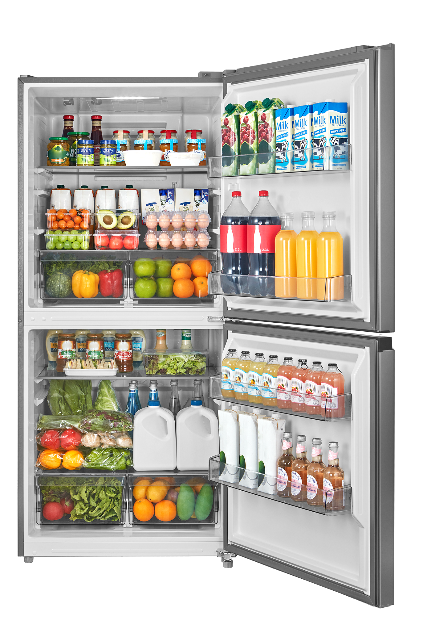 Congelador/Refrigerador Vertical Convertible de 3 Vías 50/50 Midea 20 pies cúbicos de Acero Inoxidable Listo para el Garaje sin Escarcha Certificado por ENERGY STAR MRU21C7BST