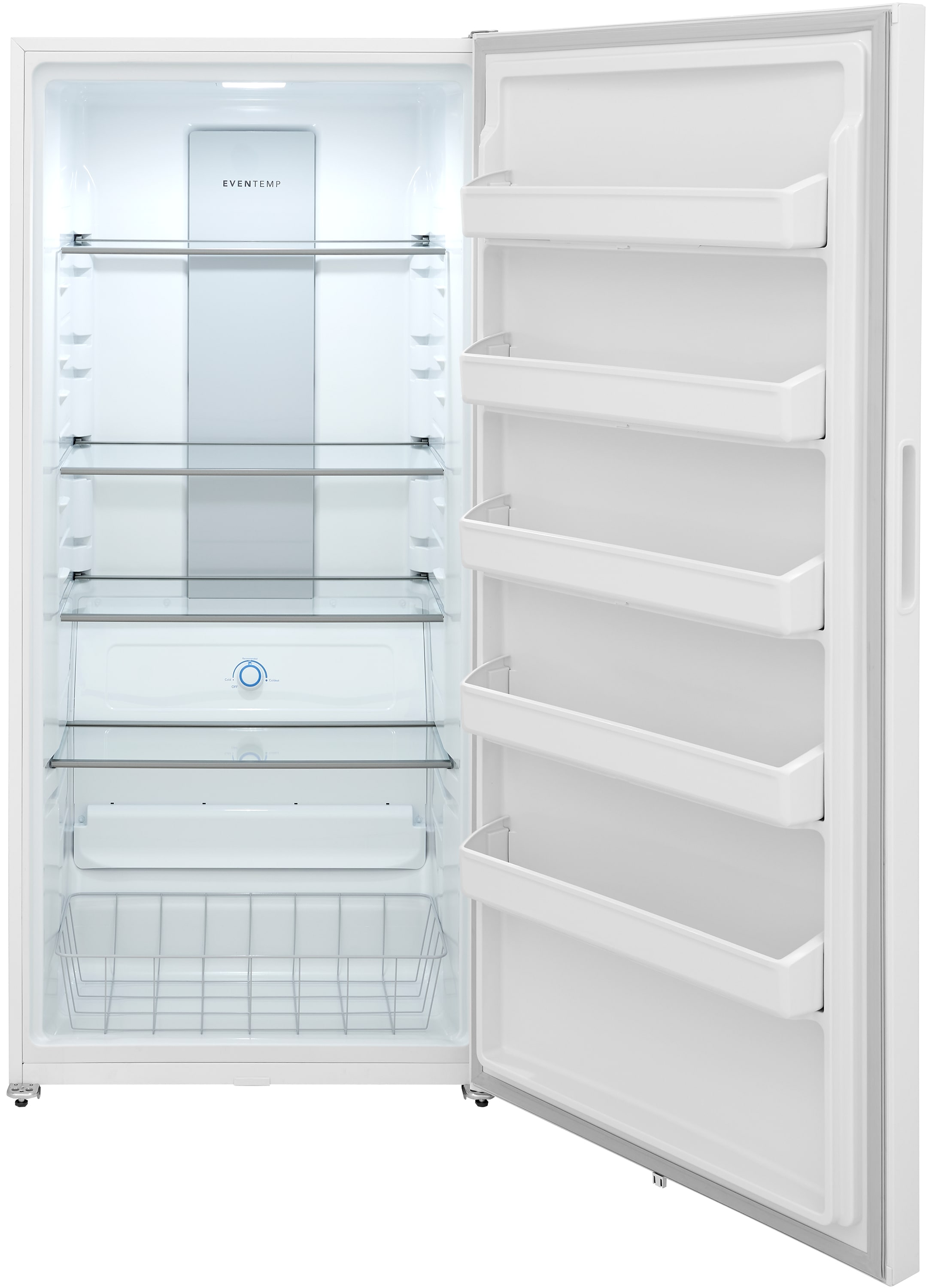 Congelador vertical sin escarcha de 20 pies cúbicos listo para garaje (blanco)
