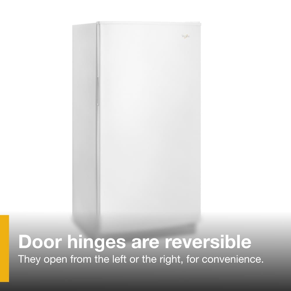 Congelador Vertical sin escarcha de 15.7 pies cúbicos (Blanco) Whirlpool WZF34X16DW