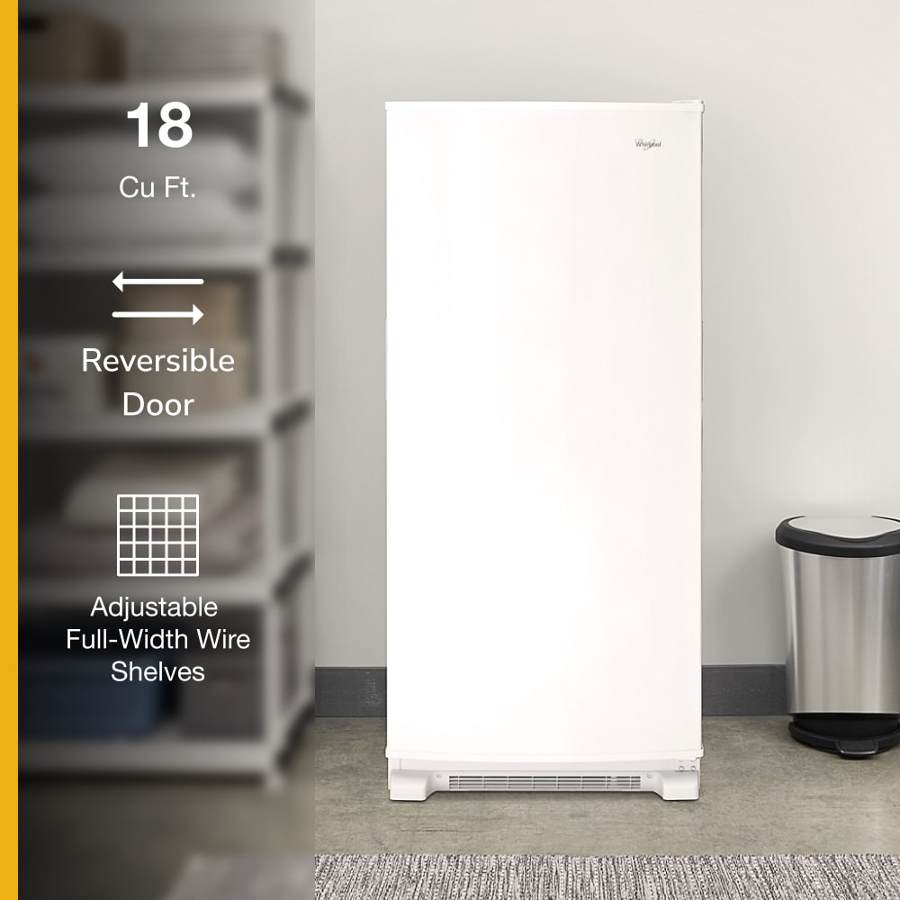 Congelador Vertical sin Escarcha de 17.7 pies cúbicos de Whirlpool (Blanco) WZF34X18DW