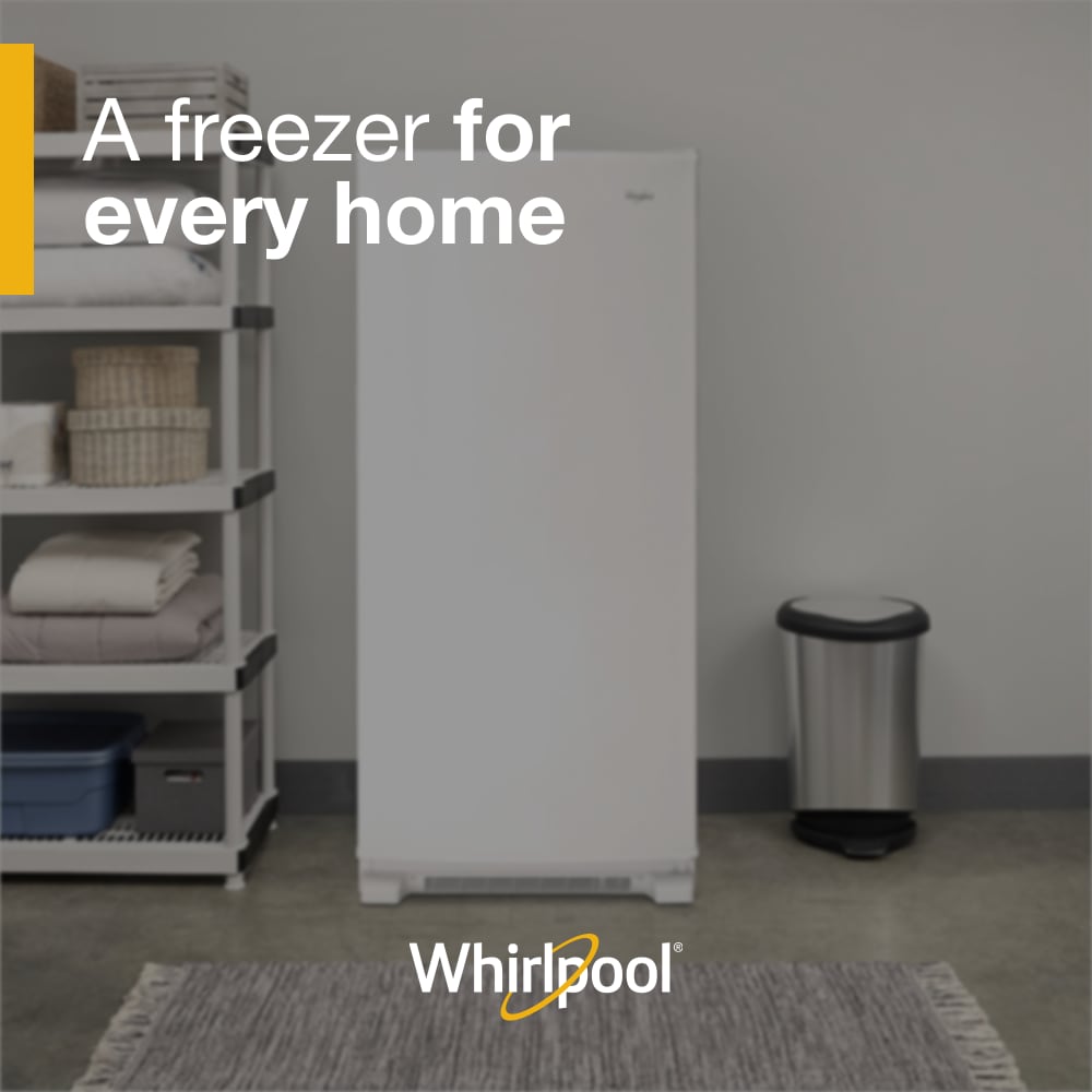 Congelador Vertical sin Escarcha de 17.7 pies cúbicos de Whirlpool (Blanco) WZF34X18DW