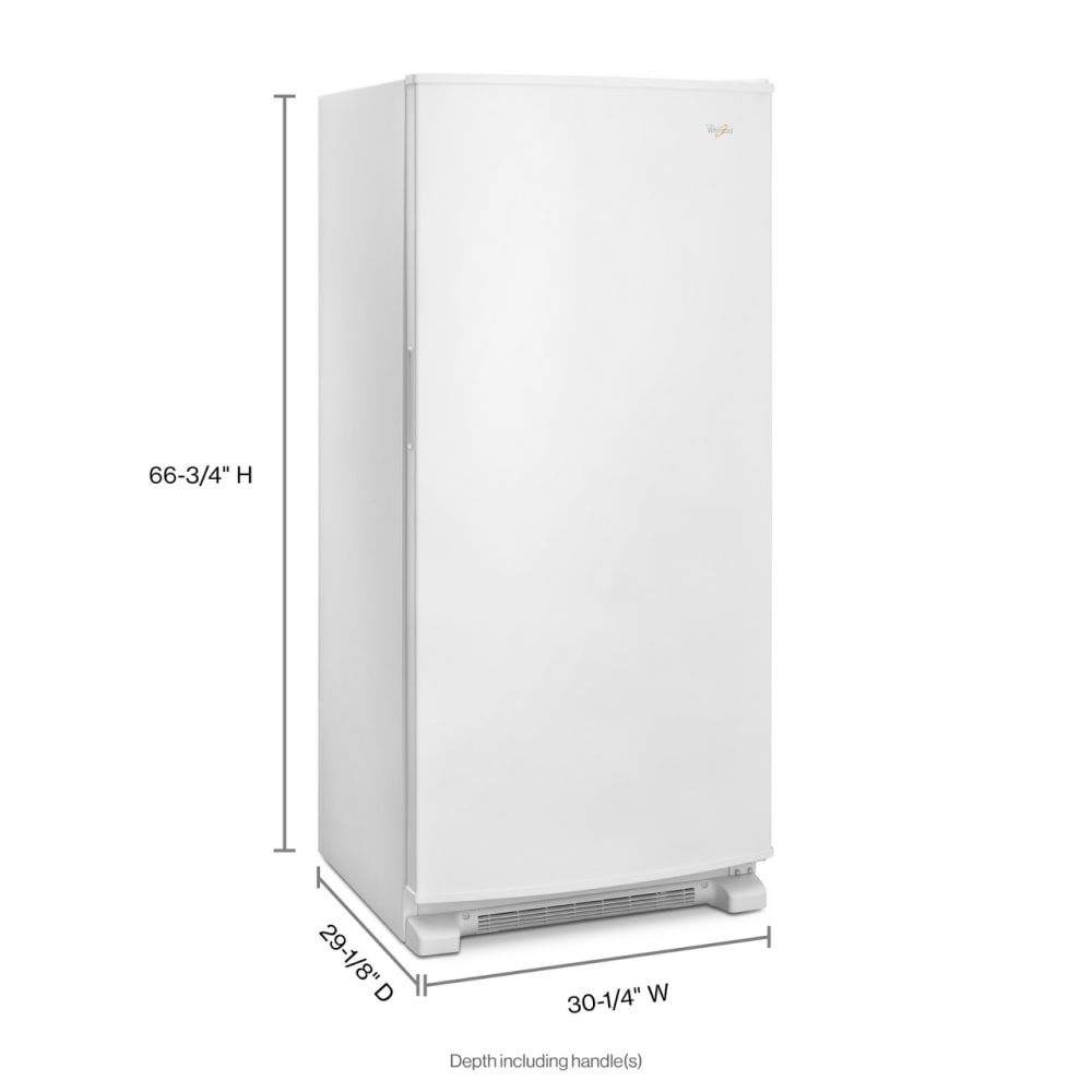 Congelador Vertical sin Escarcha de 17.7 pies cúbicos de Whirlpool (Blanco) WZF34X18DW