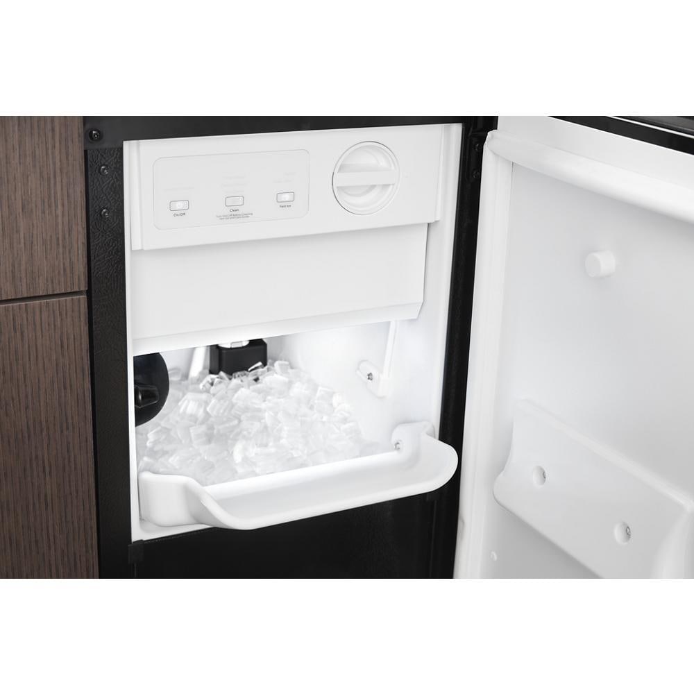 Fabricador de hielo de 29 libras por día, independiente o empotrable, Hace cubitos de hielo (Negro) WUI75X15HB