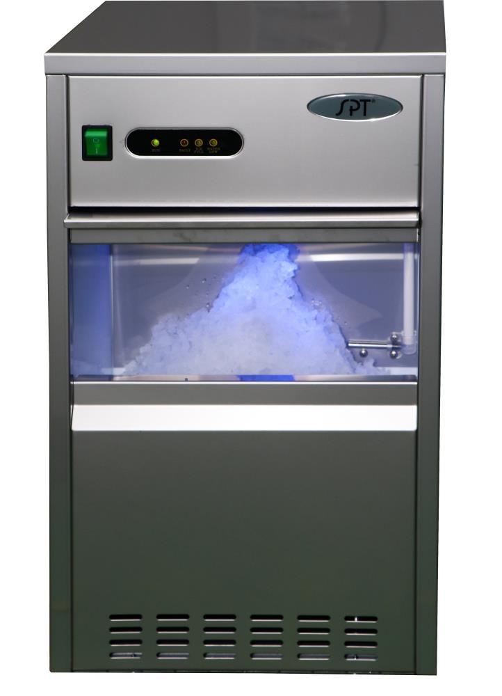 Fabricador de hielo triturado independiente que produce 40 kg de hielo al día (acero inoxidable) SZB-40