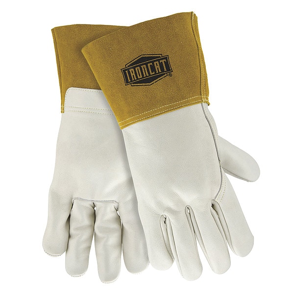 Guantes de soldadura MIG Ironcat, palma de cuero, XL, paquete de 12 - 6010/XL