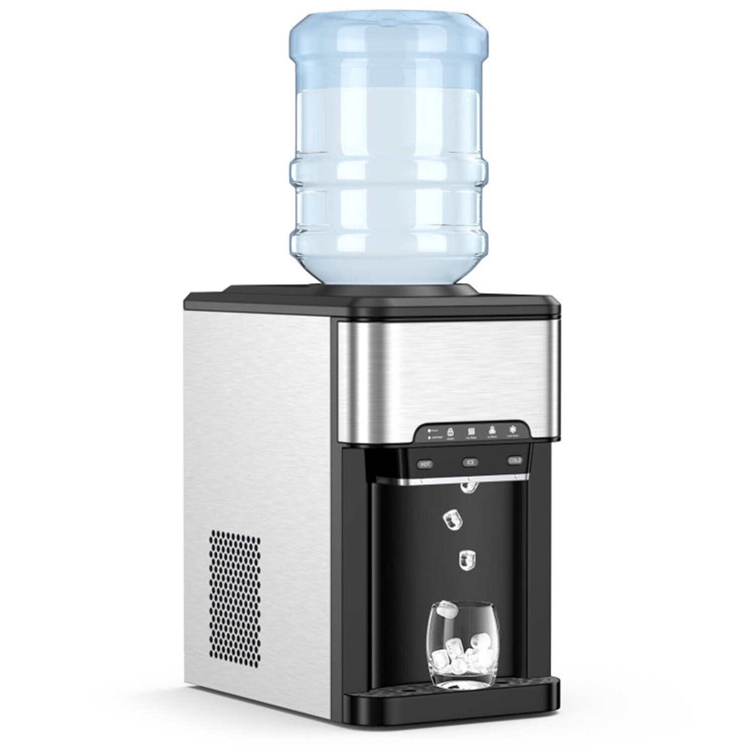 Máquina de hielo en balas que produce 40 libras de hielo al día (Plata) Mondawe - OR-ES2885-MRS