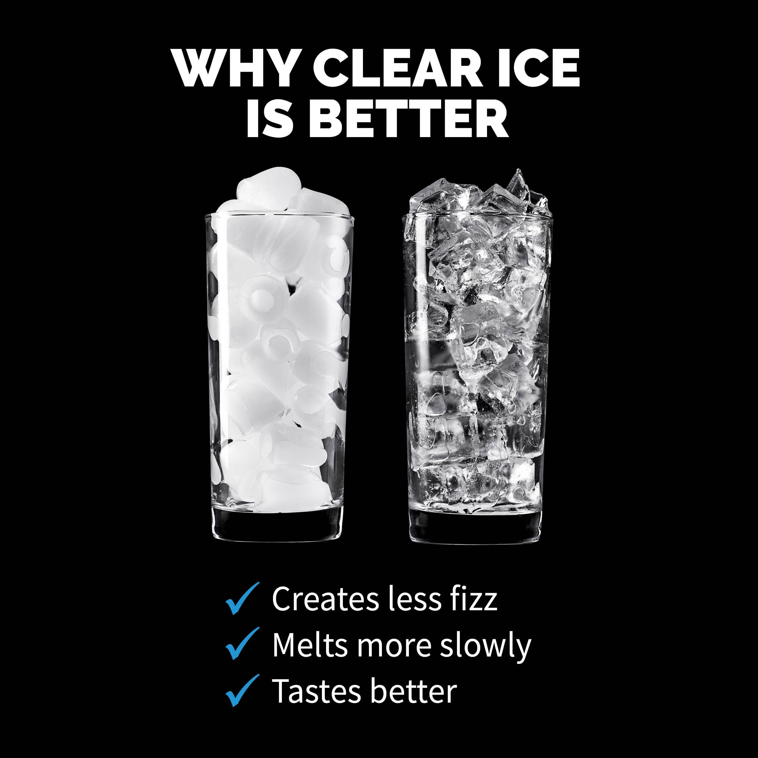 Nueva máquina para hacer hielo de 45 libras por día de mostrador o portátil (acero inoxidable) NIM045SS00