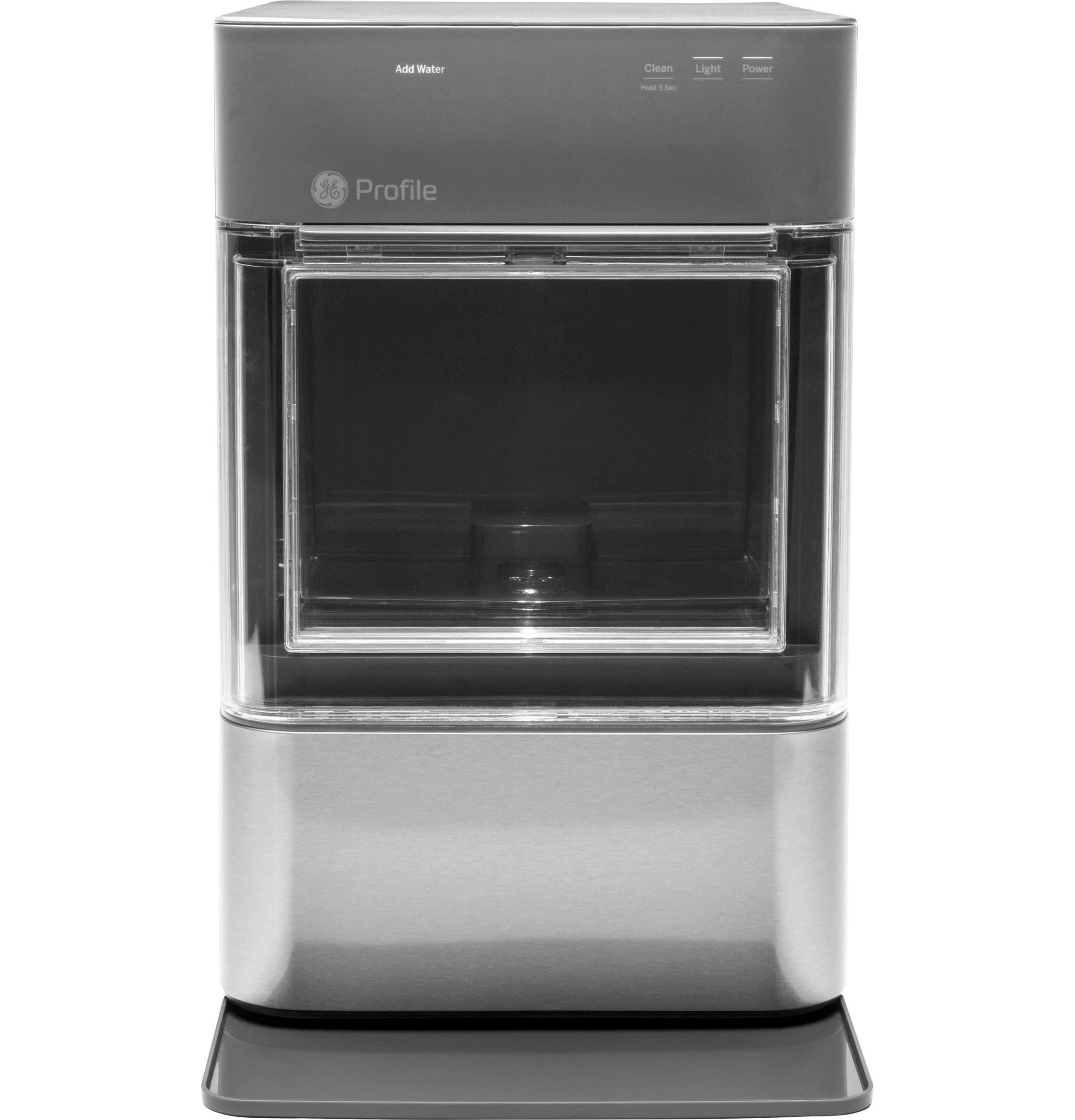 Fabricador de hielo de cubitos de hielo GE Profile Opal de 38 libras por día (acero inoxidable)