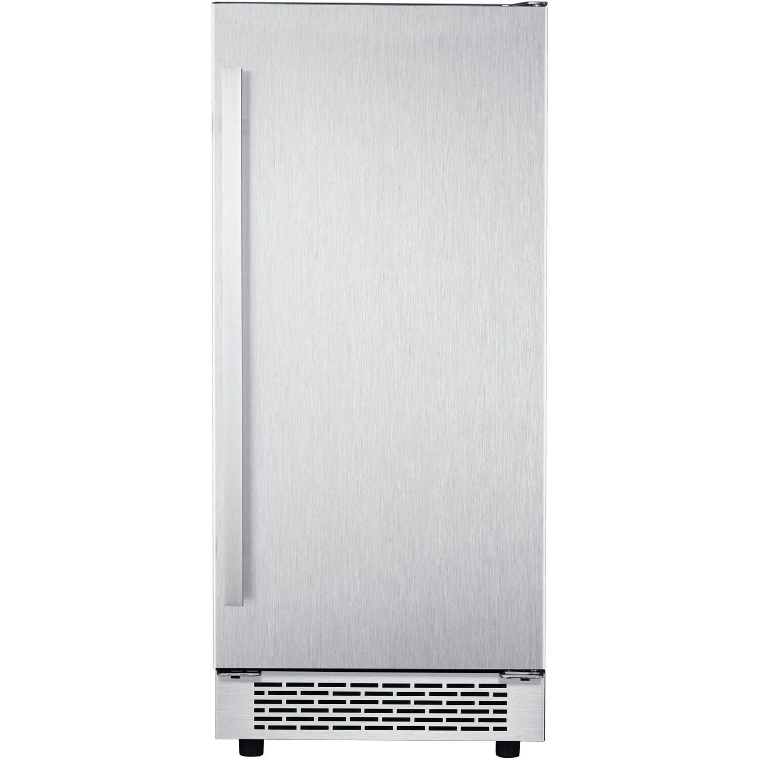 Fabricador de hielo de 32 libras por día que produce hielo en cubos/triturado con capacidad de estar de pie (acero inoxidable) HIM60701-6SS