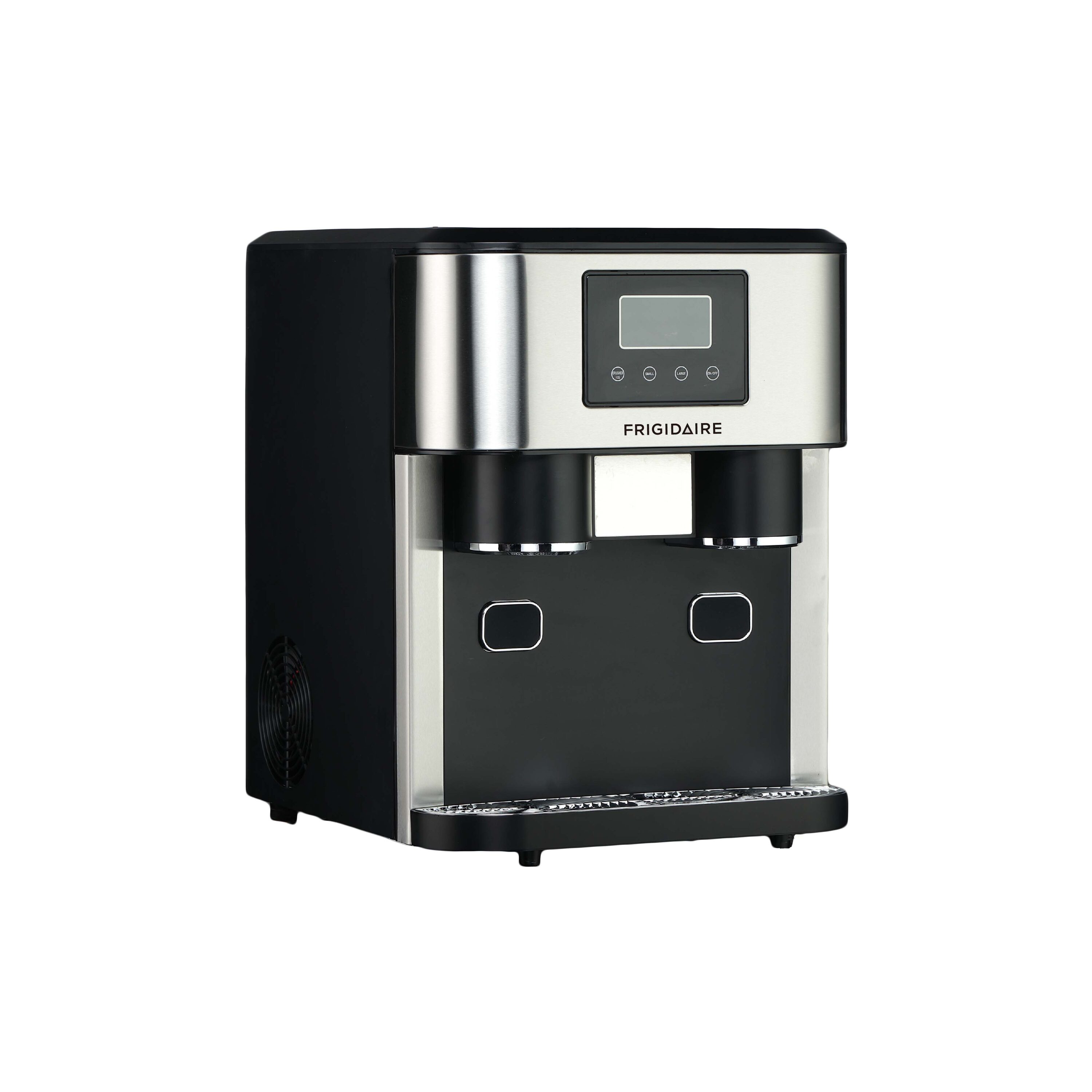 Máquina de hacer hielo portátil para hacer cubos de hielo de 33 libras al día, de color negro (EFIC245-SS)