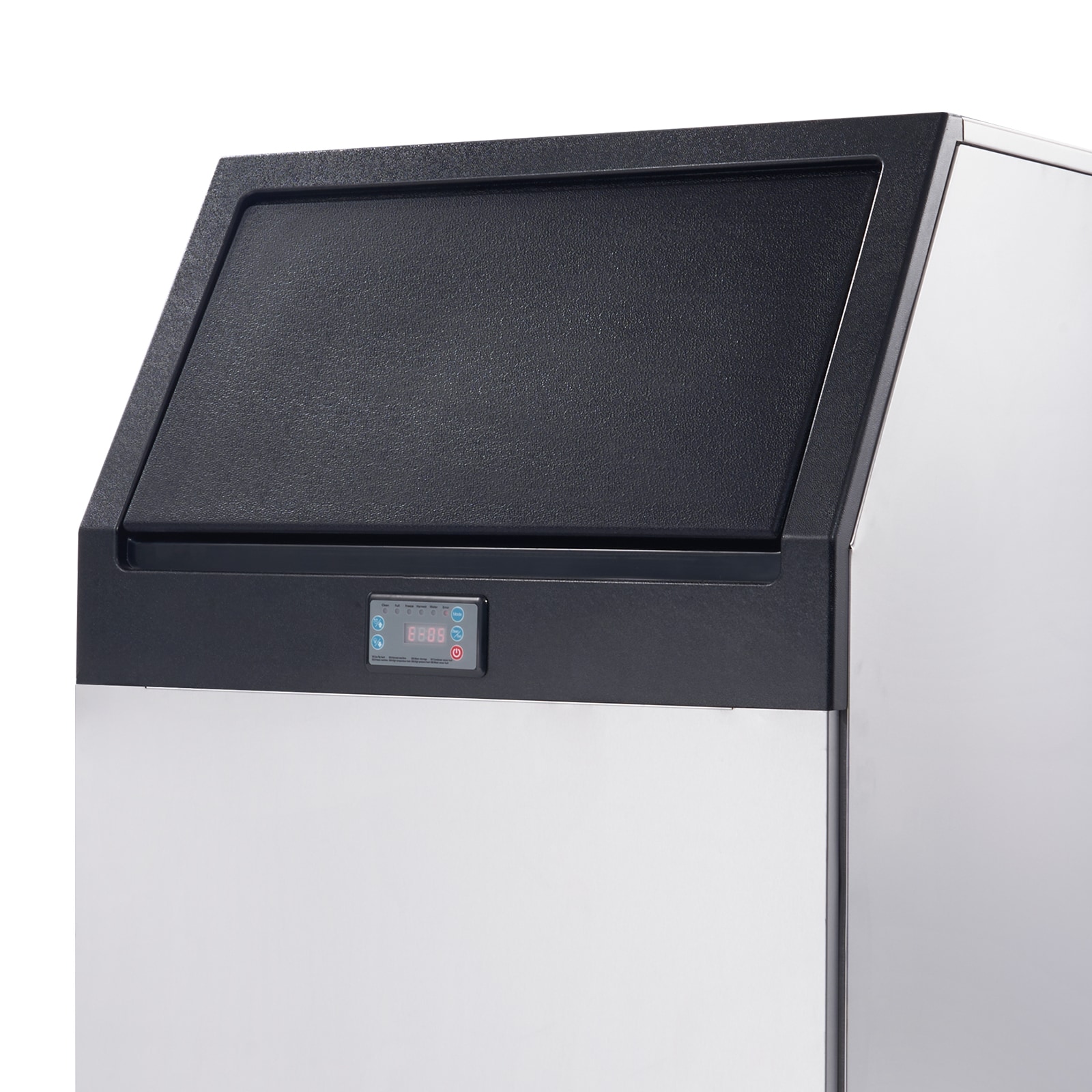 Fabricador de hielo autónomo de almacenamiento de 88 libras con capacidad de producir 265 libras de hielo al día - Fabricador de hielo en cubitos de pie libre (0.4 mm SUS410) FBZBJSKF-E150F001V1