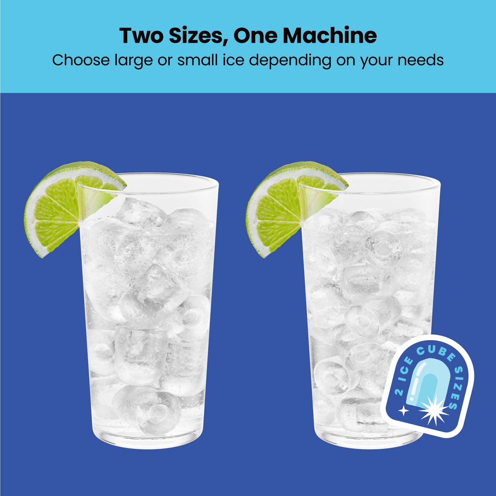 Máquina de hielo portátil Chefman Iceman que produce 26 libras de hielo al día (Acero inoxidable)