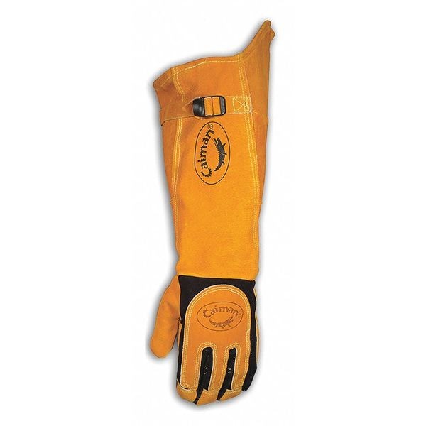 Guante de soldadura Caiman MIG/Stick para mano izquierda solamente, con palma de piel de venado, talla L - 1878-0