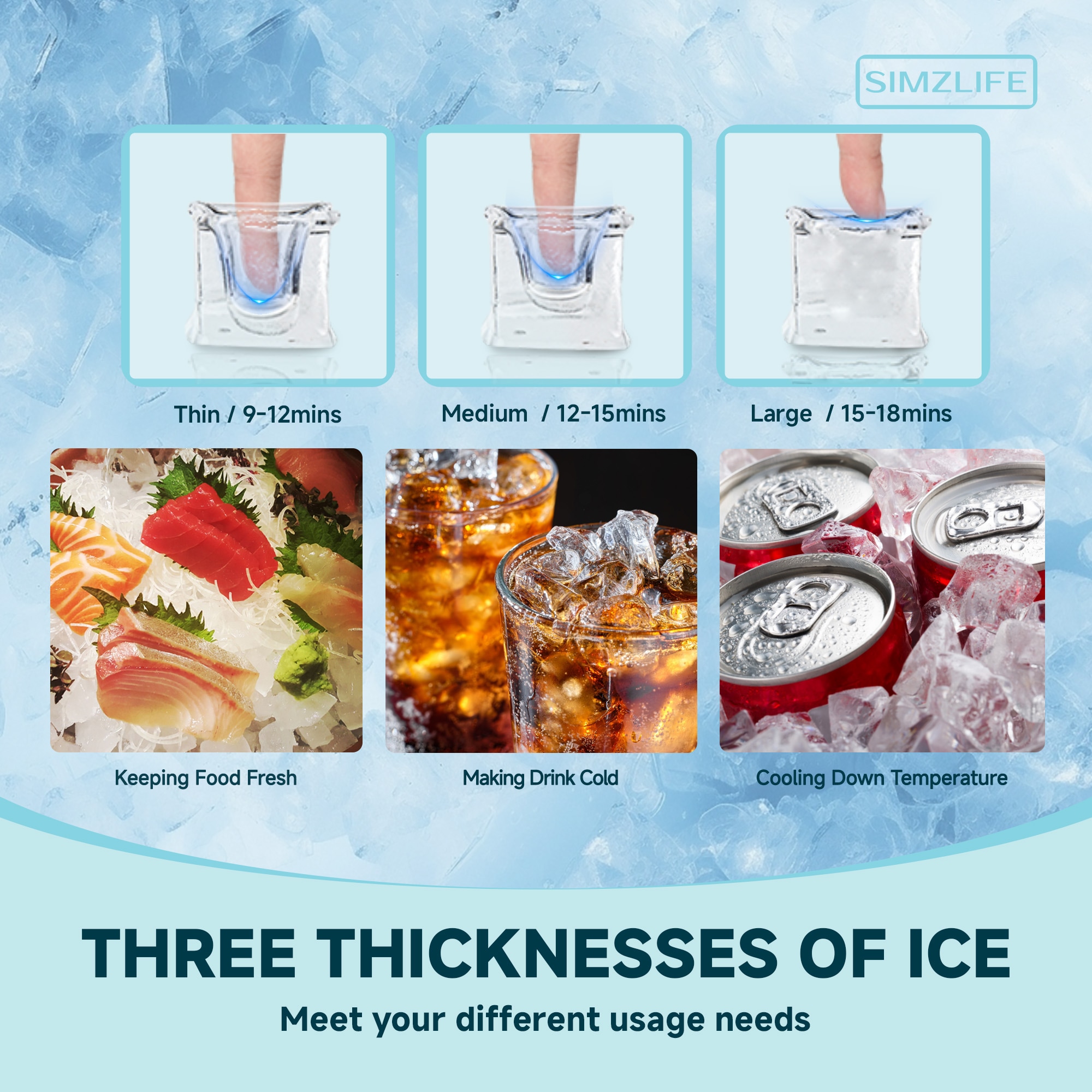 Máquina para hacer hielo en cubos de 100 libras al día de pie (color plateado) IM-02 VidaSIM