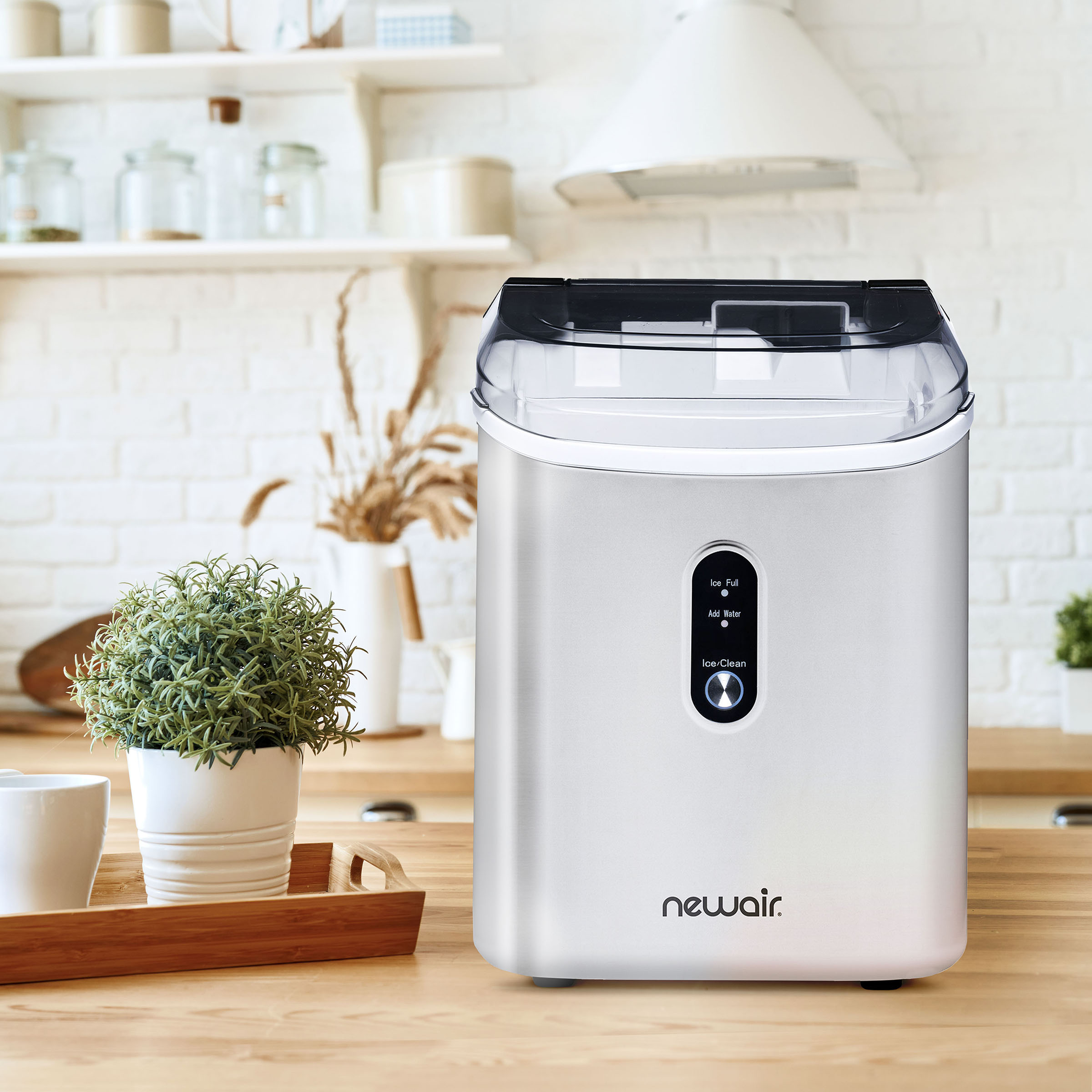 Máquina de hielo de pepita que produce 26 lb de hielo al día (Acero inoxidable) NIM026SSN0