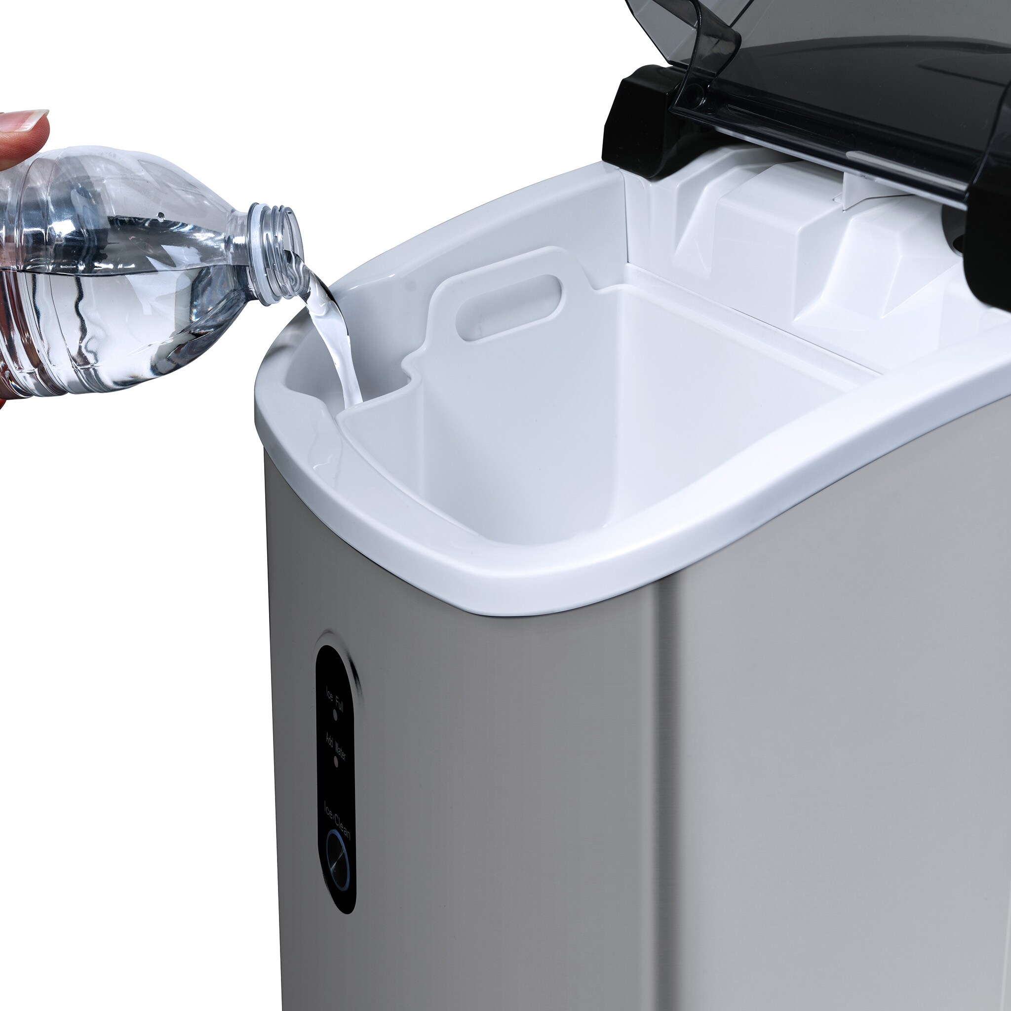 Máquina de hielo de pepita que produce 26 lb de hielo al día (Acero inoxidable) NIM026SSN0