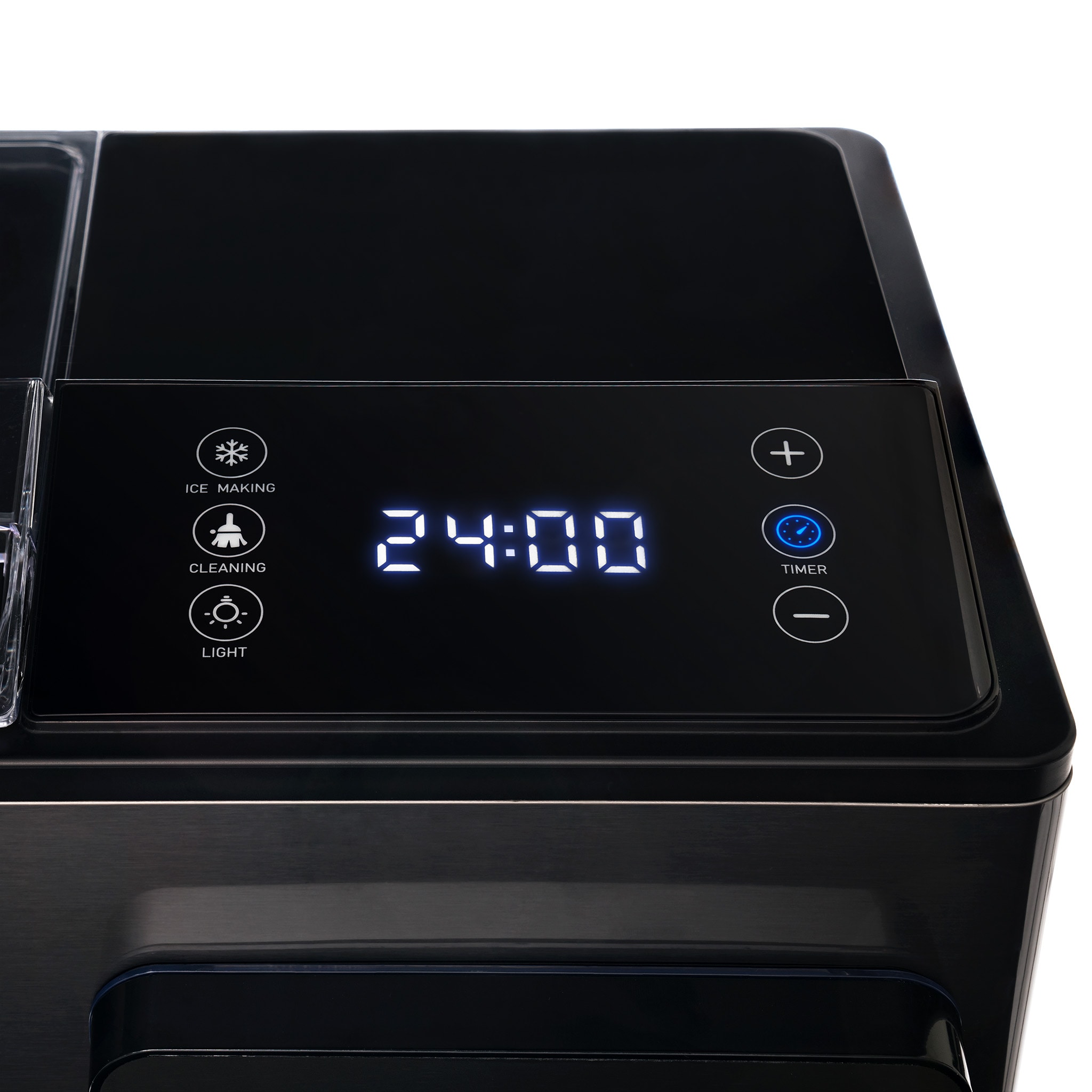 Fabricador de hielo de hielo tipo pepita de 44 libras por día de Luma Comfort (Negro)