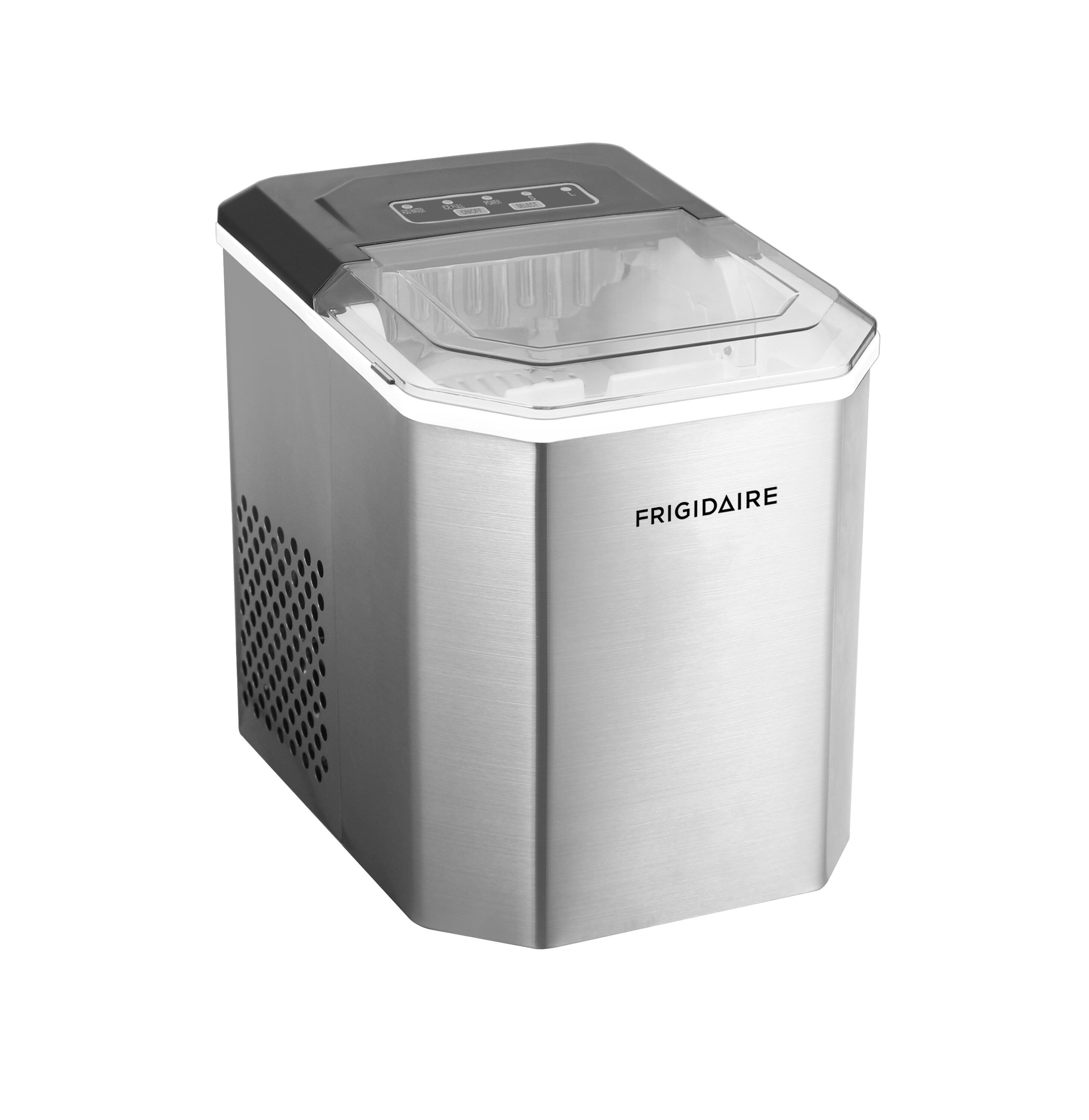 Máquina de Hielo en Forma de Bala para la Encimera de Frigidaire que Produce 26 lbs de Hielo al Día (Acero Inoxidable) EFIC149-SS