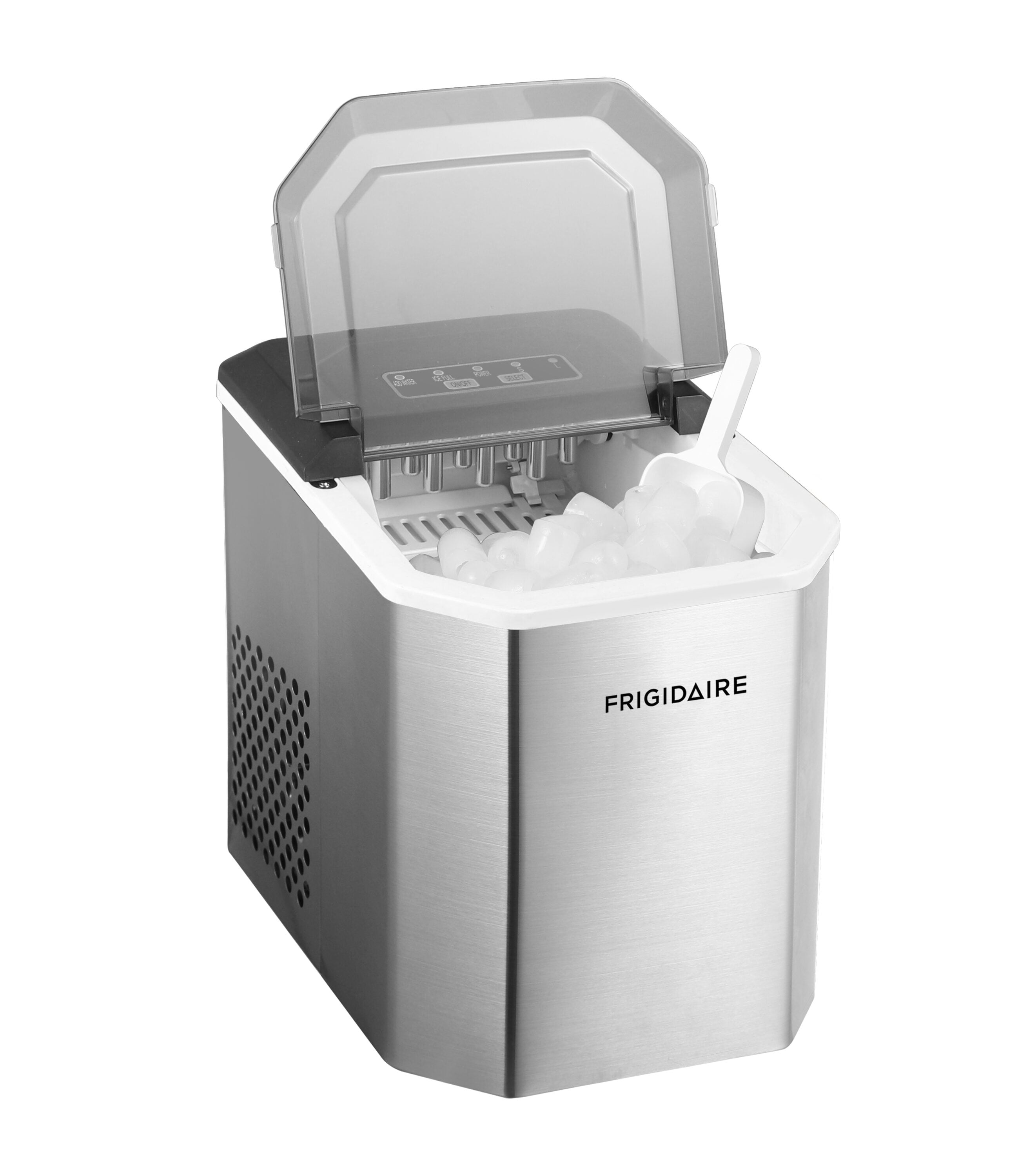 Máquina de Hielo en Forma de Bala para la Encimera de Frigidaire que Produce 26 lbs de Hielo al Día (Acero Inoxidable) EFIC149-SS