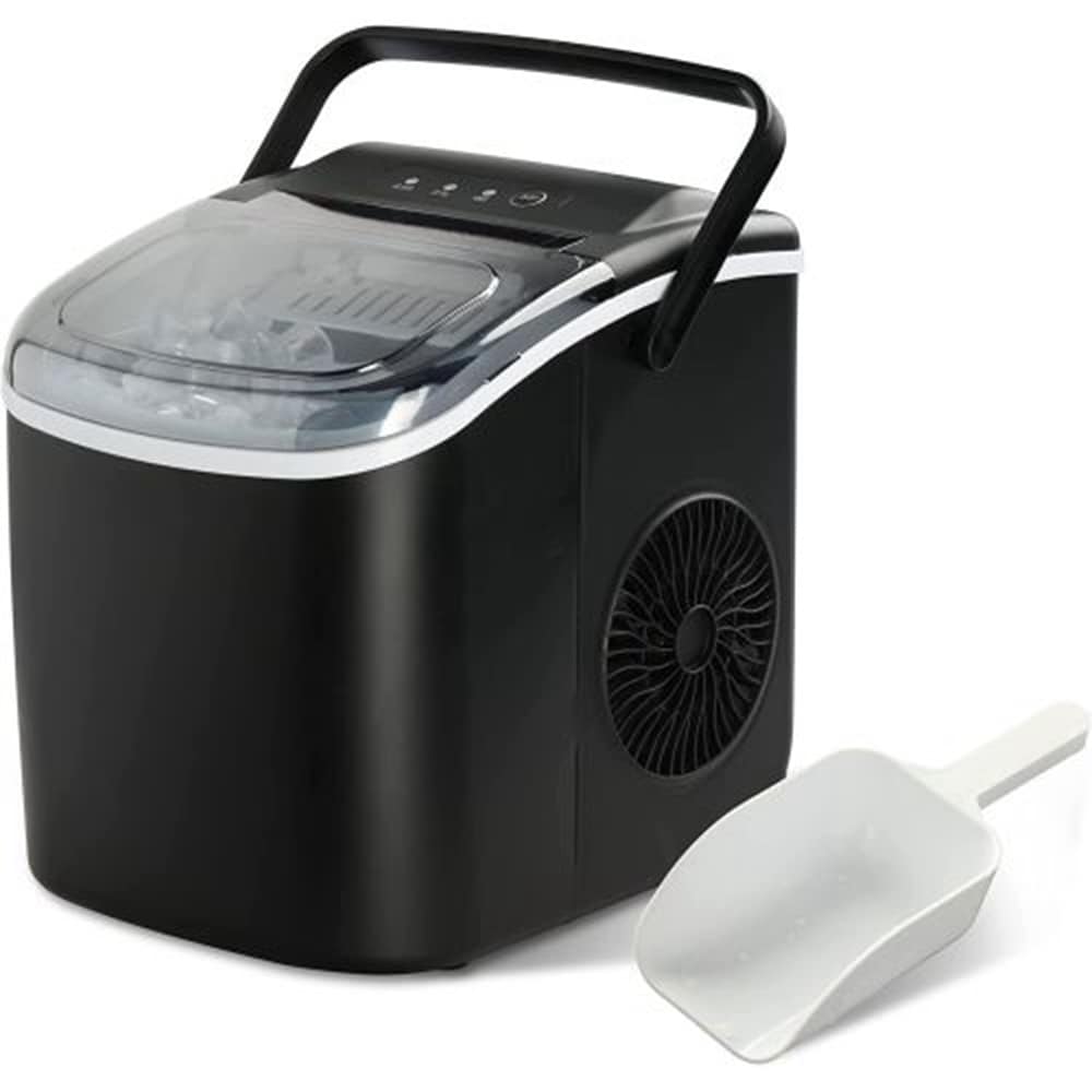 Fabricadora de hielo independiente de cubitos de hielo con capacidad de 26 libras por día (Plata) Certificación ENERGY STAR HBICEMK-05