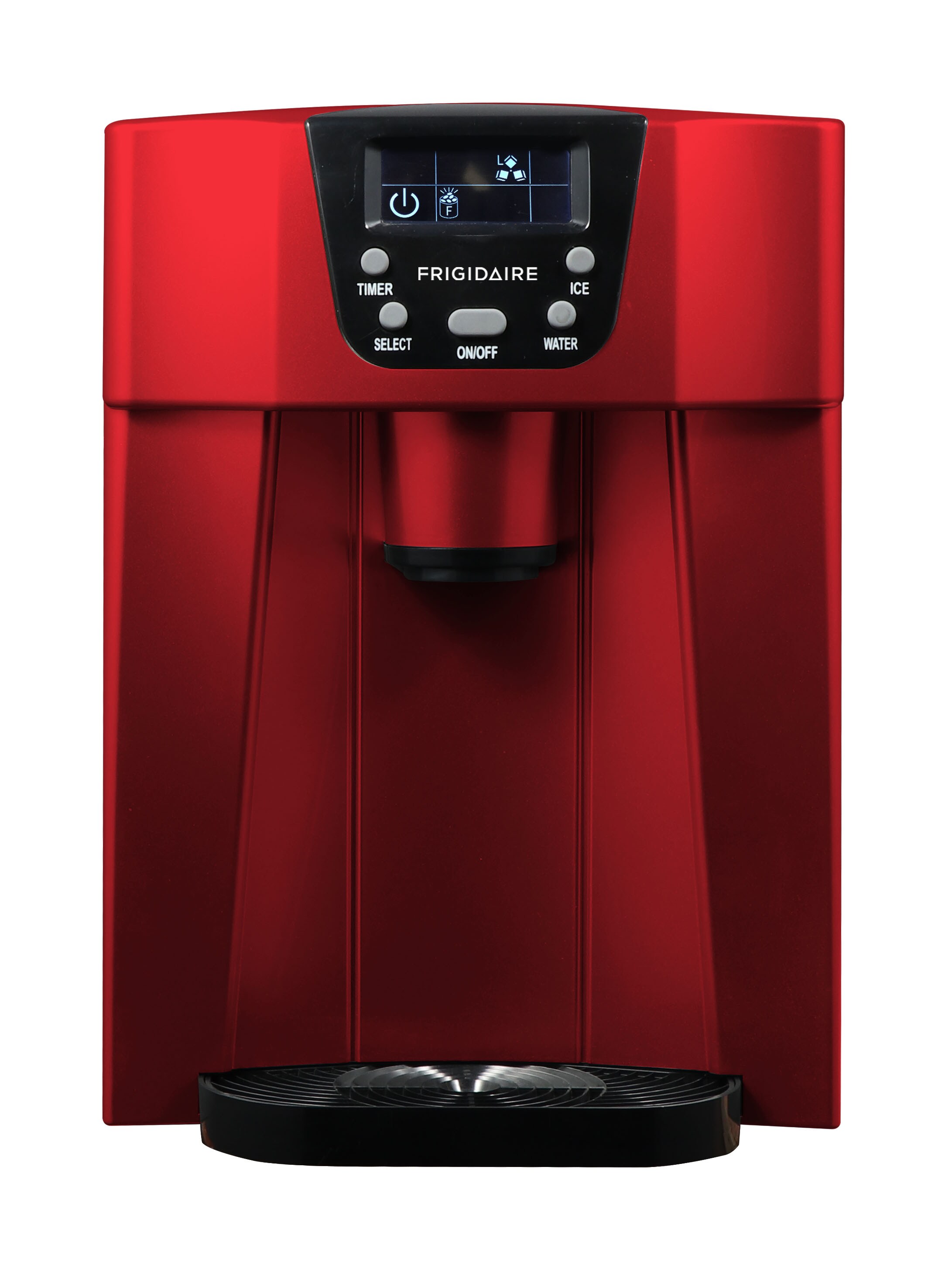 Fabricador de hielo en forma de bala Frigidaire de 26 libras por día (rojo) EFIC227-RED.
