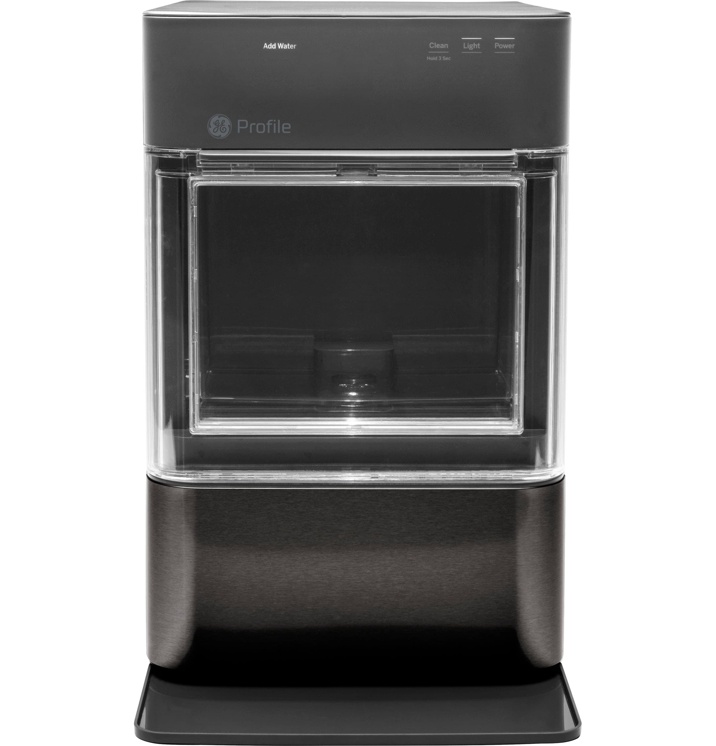 Fabricador de hielo en forma de pepitas de hielo GE Profile Opal de 24 lb al día (Acero inoxidable negro)
