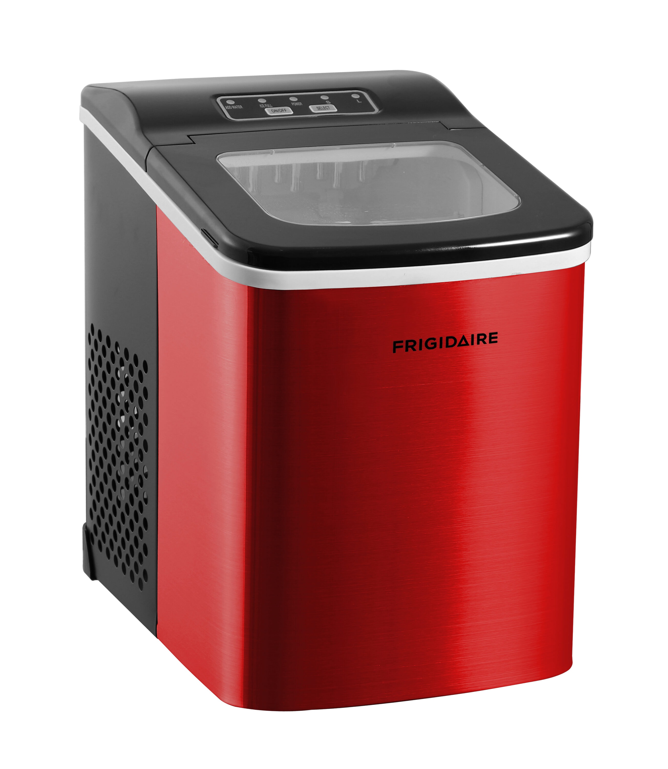Máquina de hielo tipo bala de 26 libras por día Frigidaire (Roja) EFIC121-SSRED