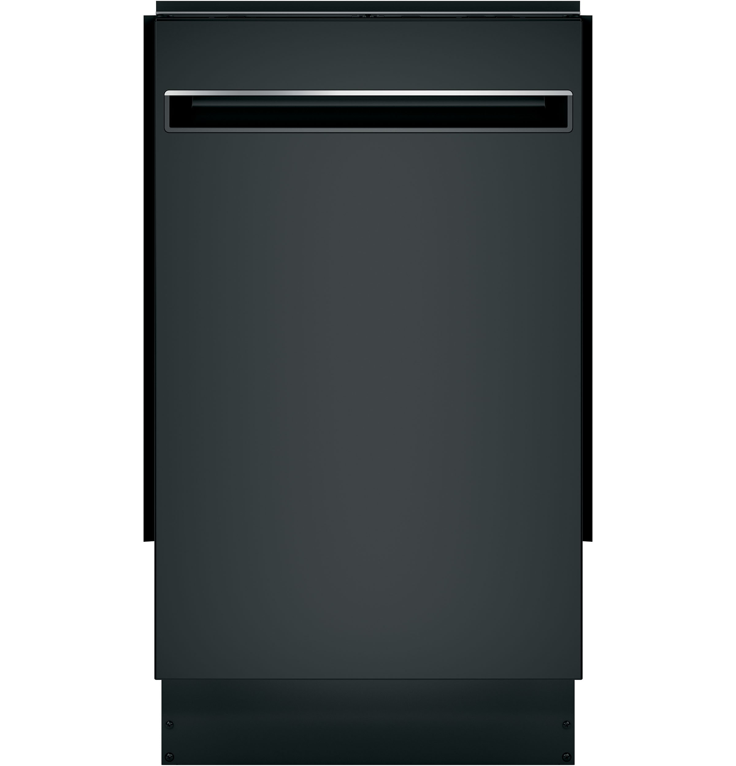 Lavavajillas empotrable de control superior GE Profile de 18 pulgadas (Negro) certificado ENERGY STAR, nivel de sonido muy silencioso de 47 decibeles PDT145SGLBB