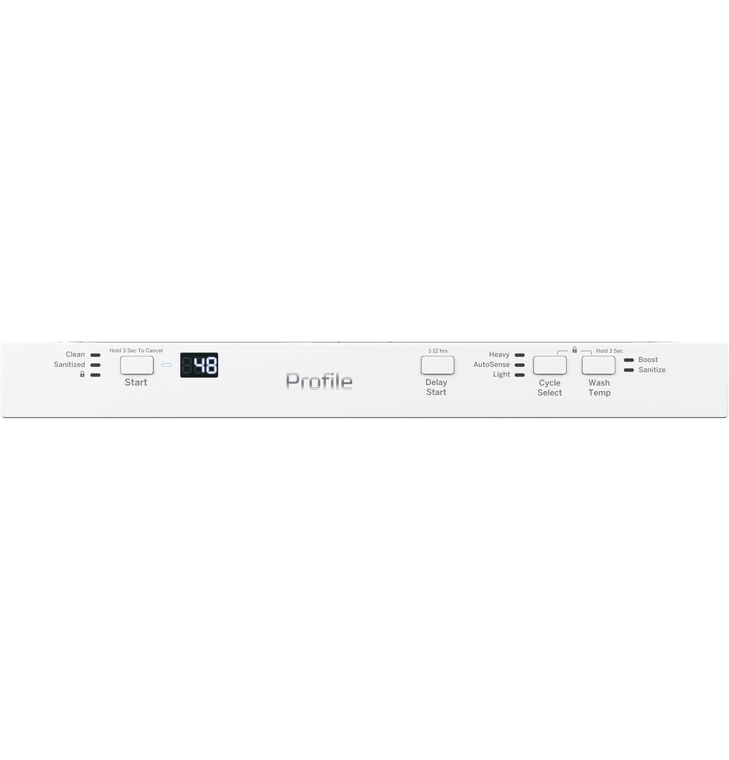 Lavavajillas empotrado GE Profile de 18 pulgadas con control superior (blanco) con certificación ENERGY STAR, nivel de sonido muy silencioso de 47 decibeles modelo PDT145SGLWW.