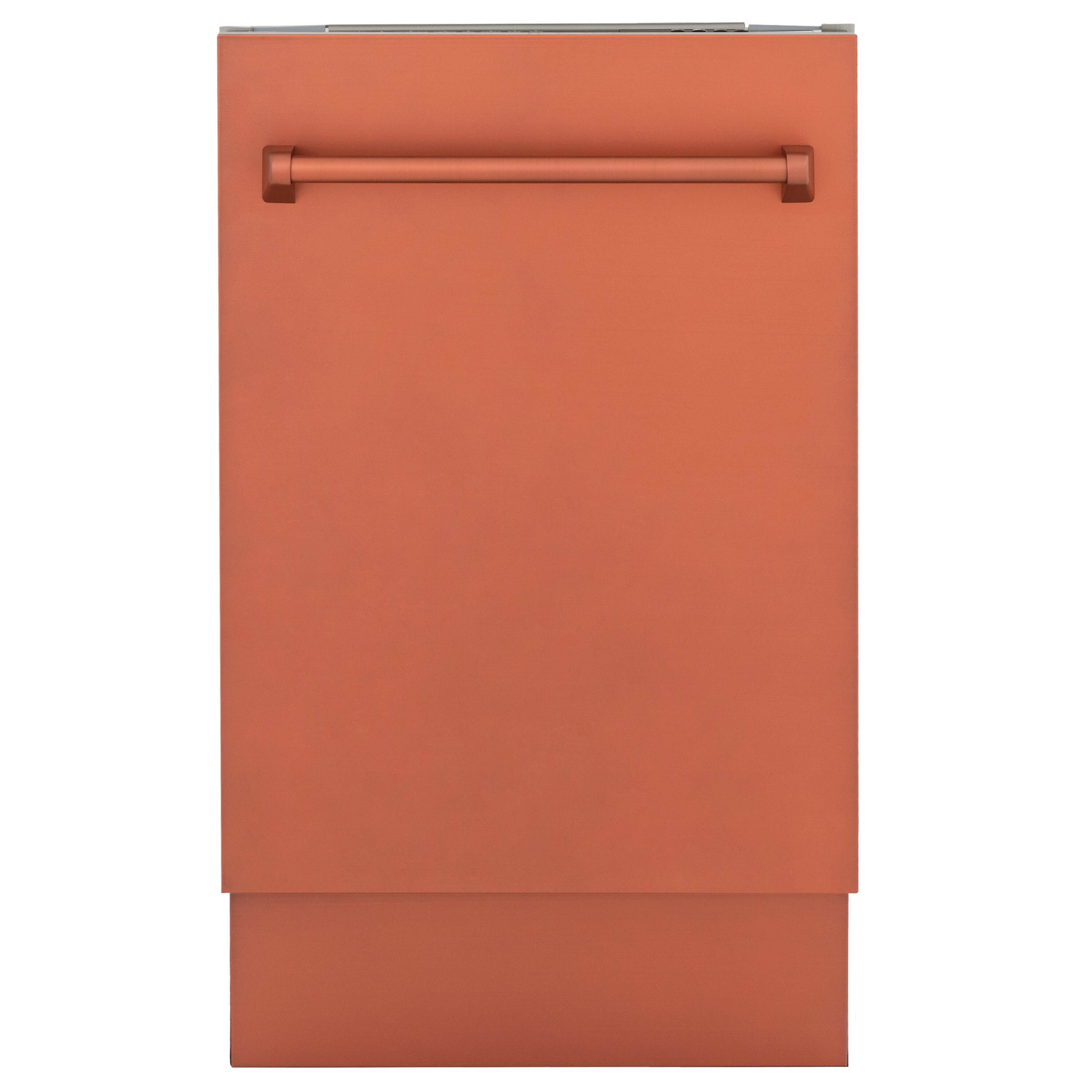 Lavavajillas empotrado de control superior de 18 pulgadas con tercera parrilla (tina de acero inoxidable con panel de cobre) ENERGY STAR, nivel de sonido estándar de 51 decibelios DWV-C-18 de ZLINE KITCHEN & BATH Tallac