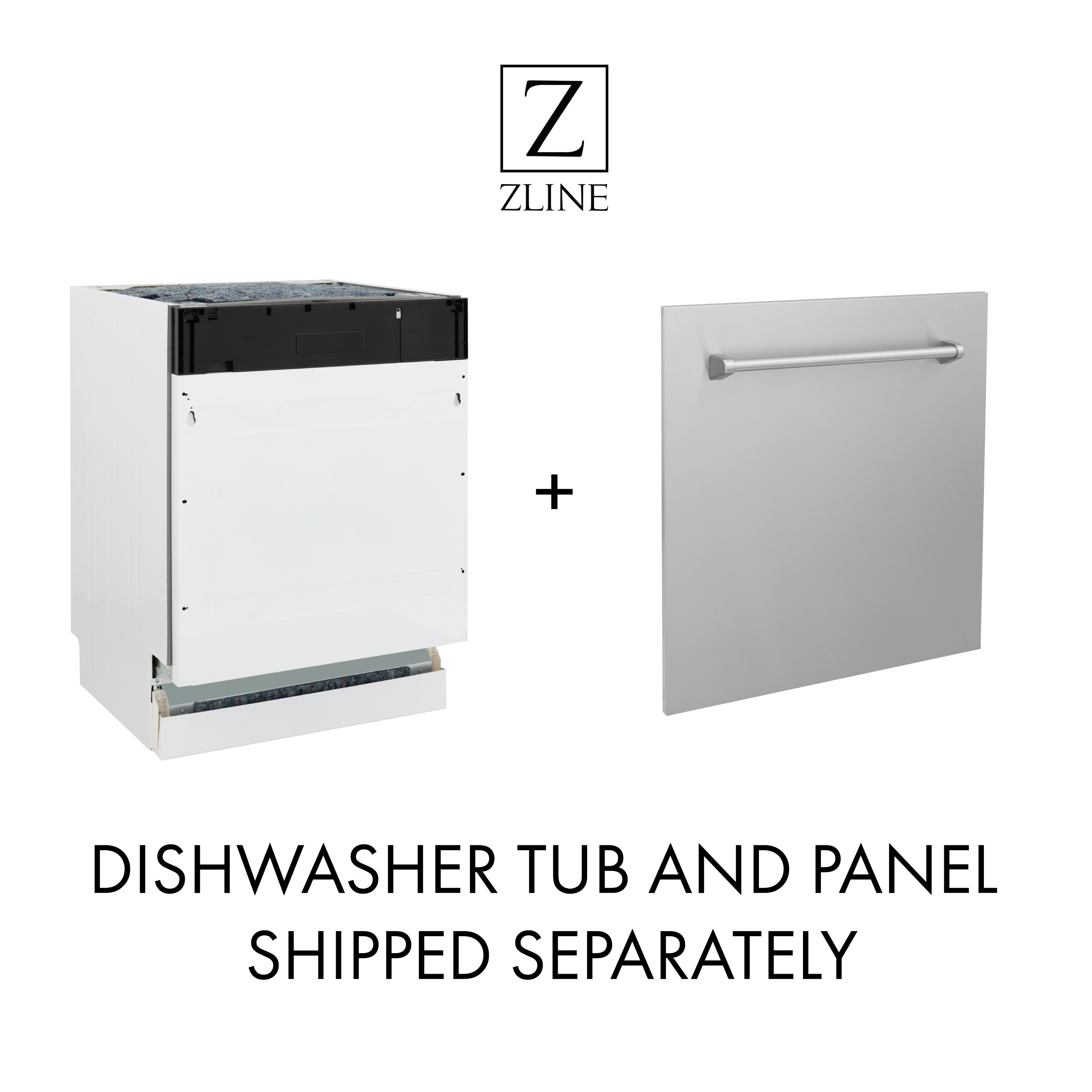 Lavavajillas empotrado de control superior de 18 pulgadas con tercera parrilla (tina de acero inoxidable con panel de cobre) ENERGY STAR, nivel de sonido estándar de 51 decibelios DWV-C-18 de ZLINE KITCHEN & BATH Tallac