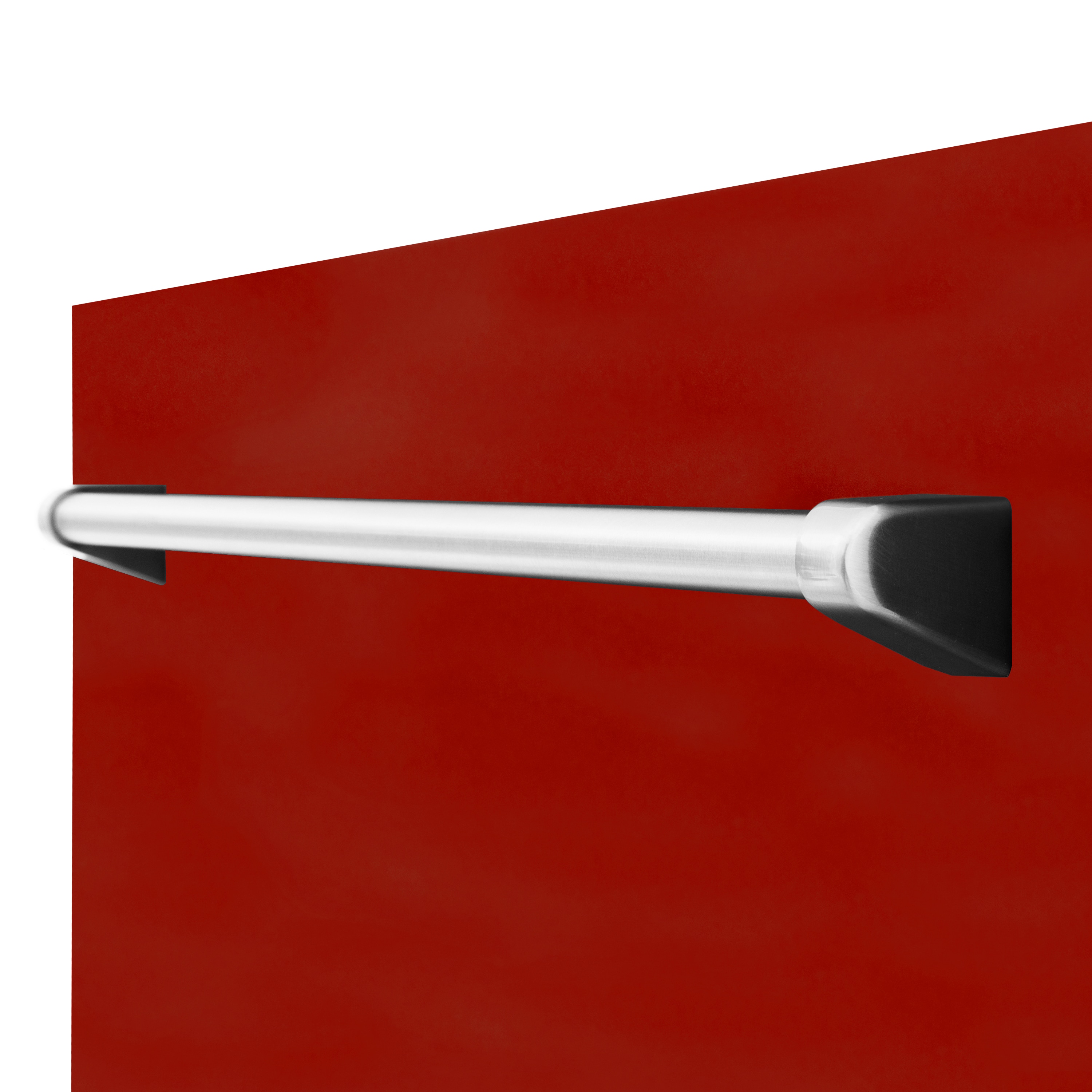 Lavavajillas empotrado ZLINE KITCHEN & BATH Tallac de 18 pulgadas con Control Superior y Tercer Riel (Tina de Acero Inoxidable con Panel Rojo Brillo) certificado ENERGY STAR, Nivel de Sonido Estándar de 51 Decibeles DWV-RG-18