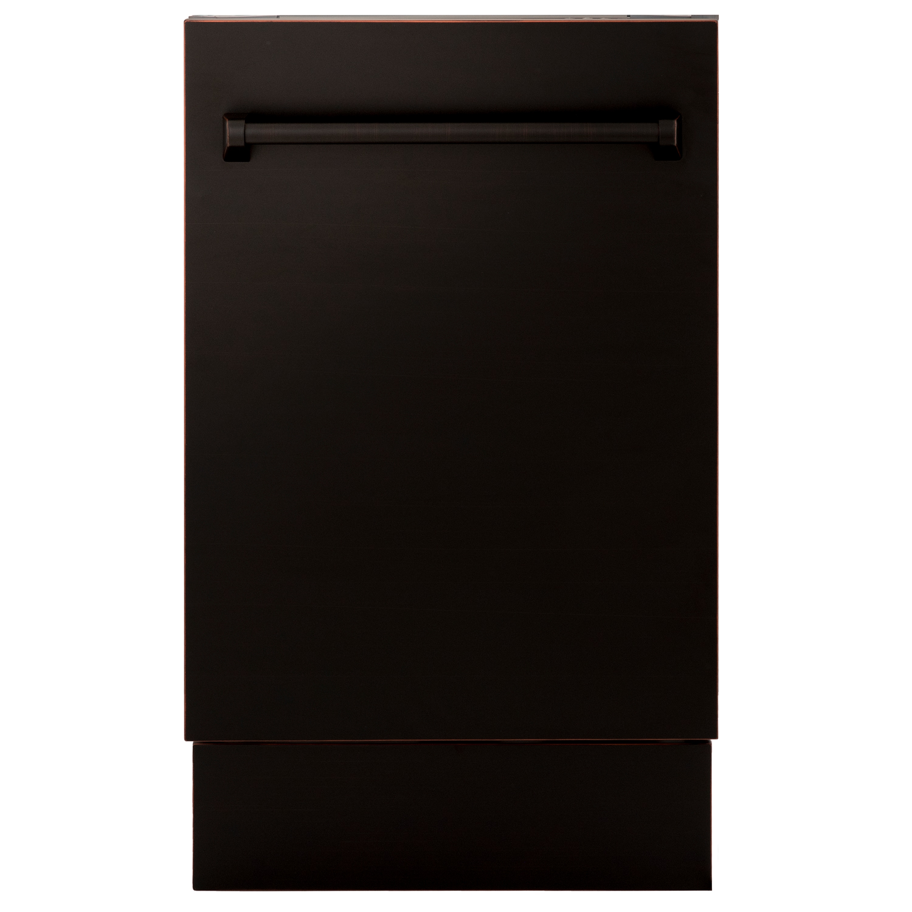 Lavavajillas Empotrado ZLINE KITCHEN & BATH Tallac de 18 pulgadas con Control Superior y Tercer Riel (tina de acero inoxidable con panel de bronce en aceite) con Certificación ENERGY STAR, Nivel de Sonido Estándar de 51 Decibeles DWV-ORB-18