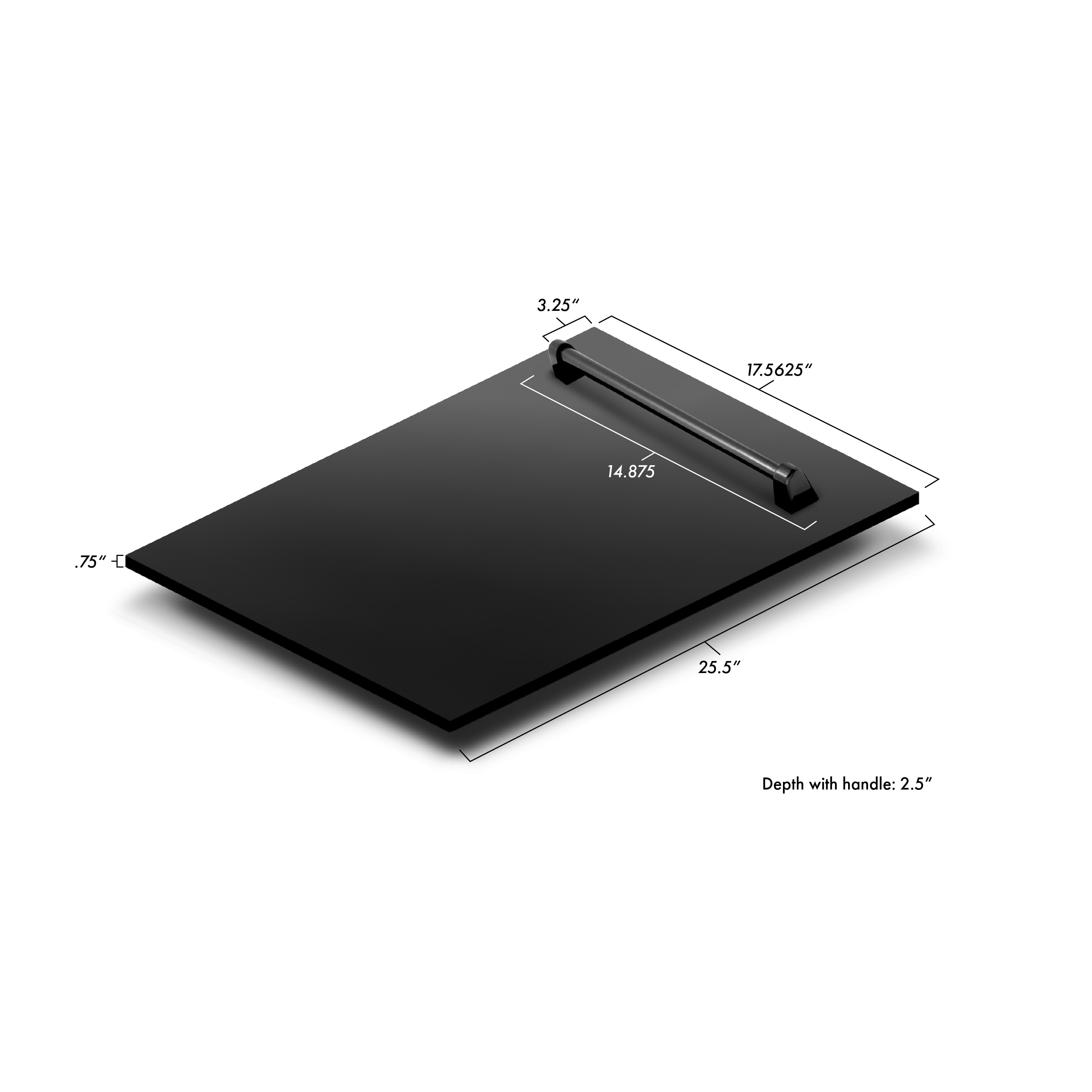 Lavavajillas empotrable de control superior de 18 pulgadas con tercera rejilla (tina de acero inoxidable con panel de acero inoxidable negro) ENERGY STAR, nivel de sonido estándar de 51 decibelios modelo DWV-BS-18 de ZLINE KITCHEN & BATH Tallac.