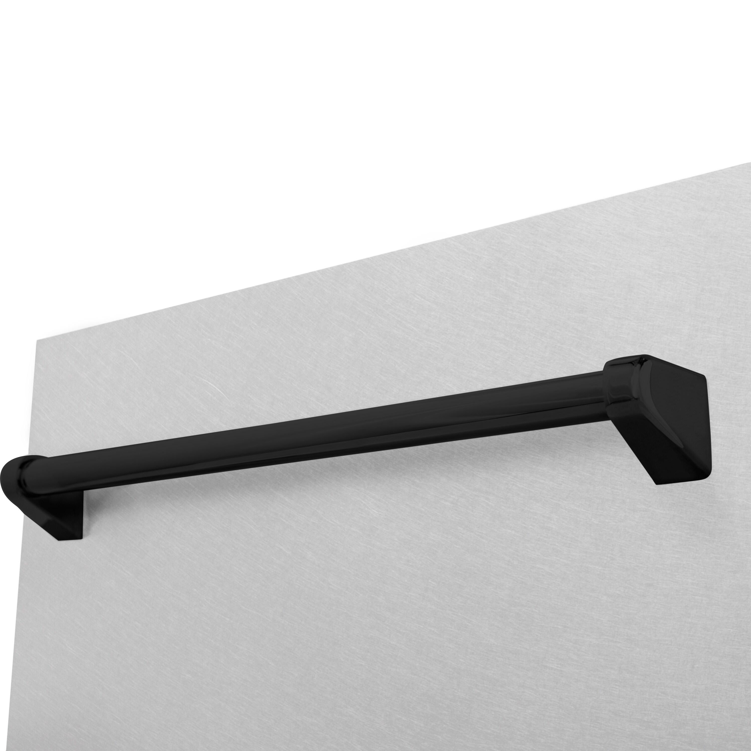 Lavavajillas empotrado con control superior de 18 pulgadas de la Edición Autógrafa de ZLINE KITCHEN & BATH con Tercer Estante (Acero inoxidable resistente a las huellas dactilares con mango negro mate) certificado ENERGY STAR, Nivel de sonido estándar de 51 decibeles DWVZ-SN-18-MB