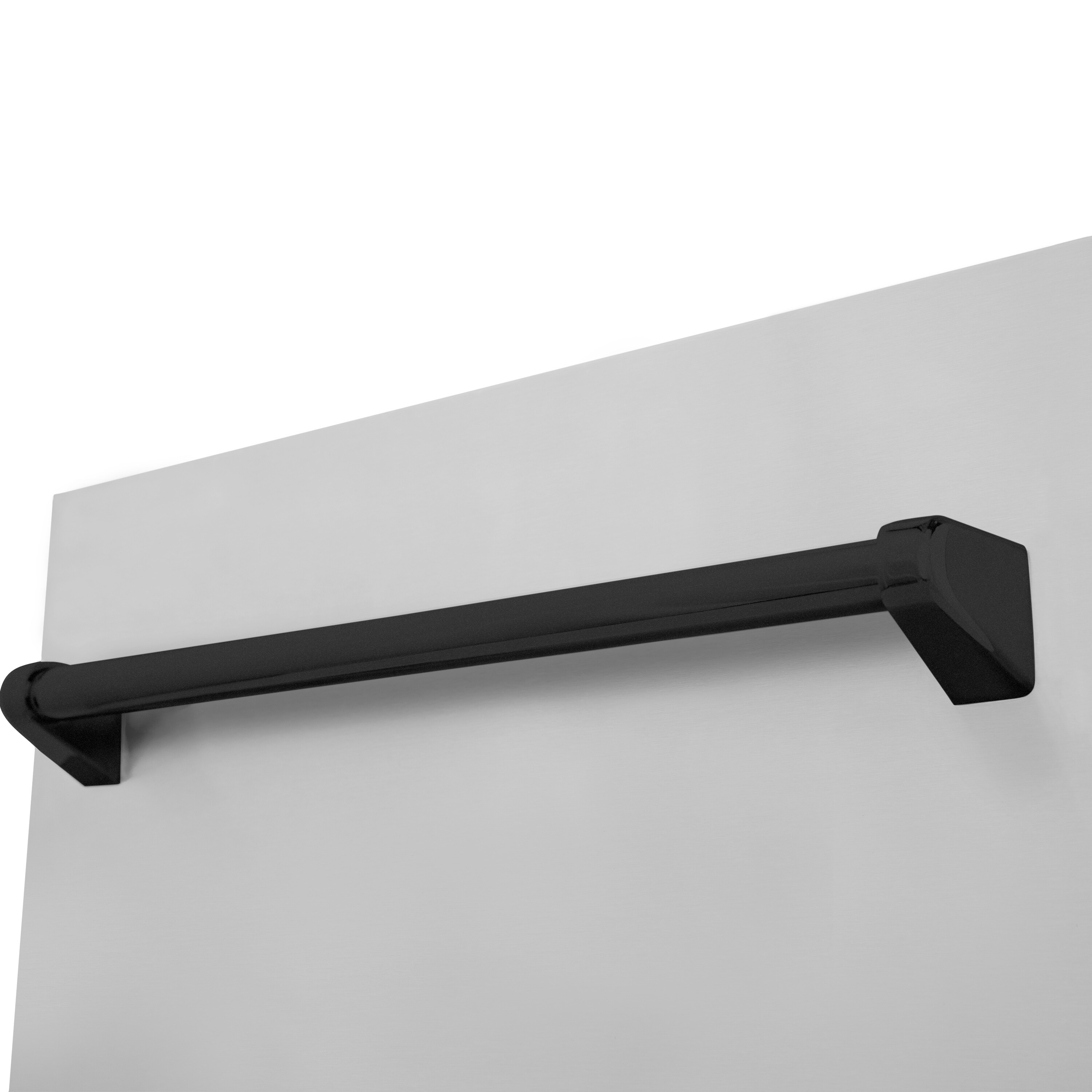 Lavavajillas empotrado de control superior de 18 pulgadas de la Edición Autógrafa de ZLINE KITCHEN & BATH con tercer estante (tina de acero inoxidable con panel de acero inoxidable y mango negro mate) ENERGY STAR, nivel de sonido estándar de 51 decibeles DWVZ-304-18-MB