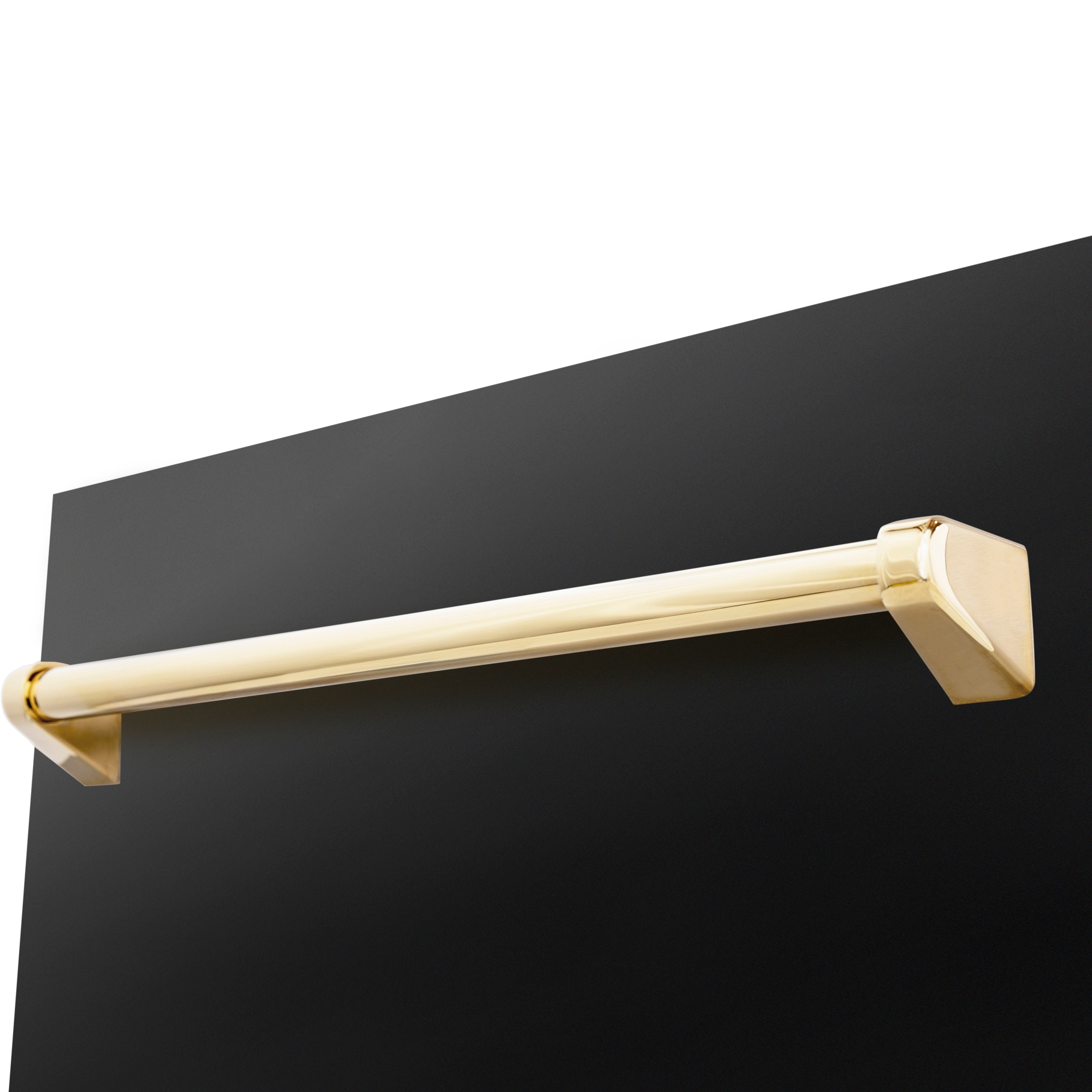 Lavavajillas Empotrado con Control Superior de 18 pulgadas de Edición Autógrafa de ZLINE KITCHEN & BATH con Tercer Riel (Tina de Acero Inoxidable con Panel de Acero Inoxidable Negro y Mango Dorado Pulido) Certificado ENERGY STAR, Nivel de Sonido Estándar de 51 Decibeles DWVZ-BS-18-G.