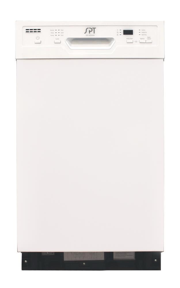 Lavavajillas Empotrable de Control Frontal de 18 pulgadas (Blanco) ENERGY STAR, Nivel de Sonido Estándar de 52 Decibeles SD-9254WB