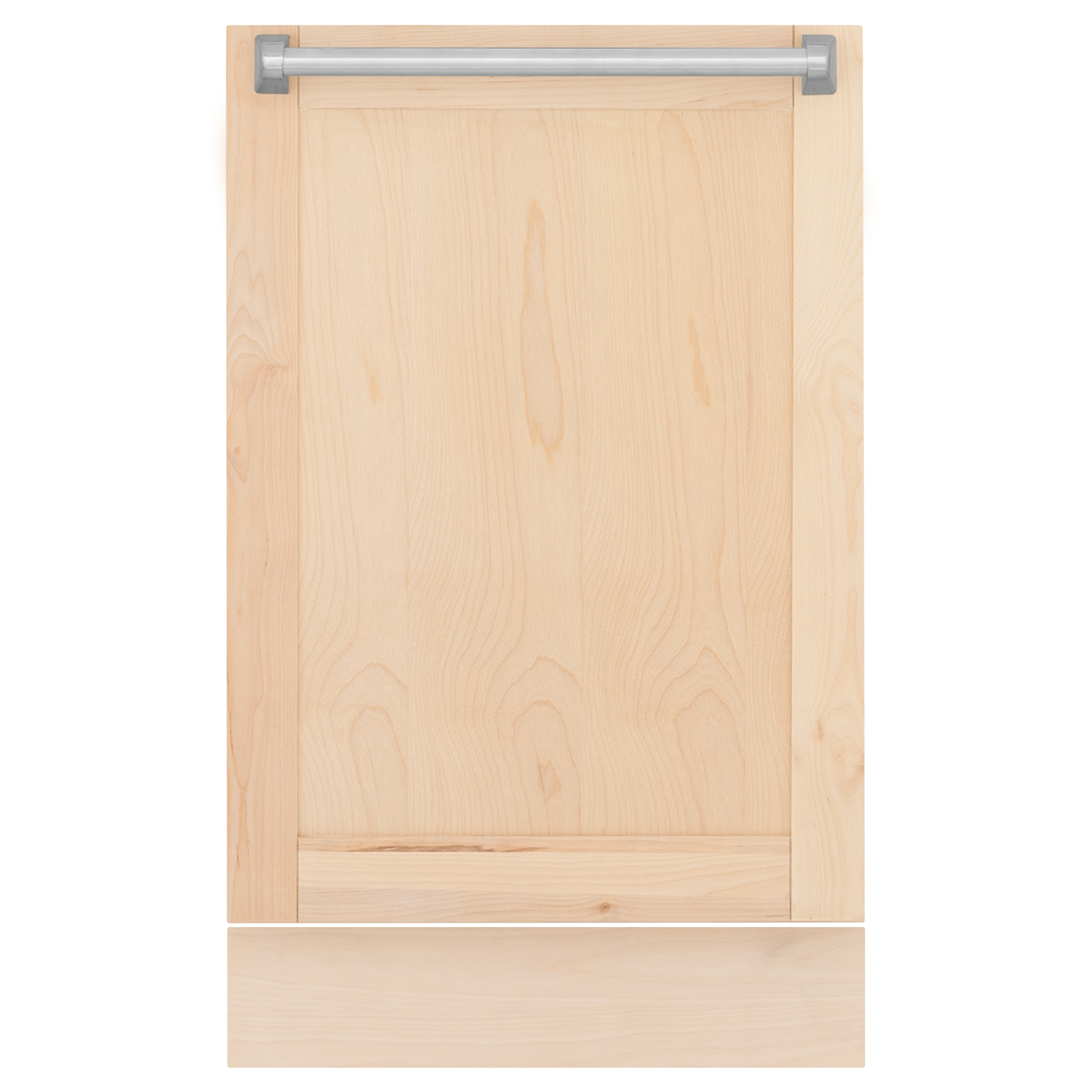 Lavavajillas empotrado de control superior de 18 pulgadas con tercera rejilla (tina de acero inoxidable con panel de madera sin terminar) ENERGY STAR, nivel de sonido estándar de 51 decibelios Modelo DWV-UF-18 de ZLINE KITCHEN & BATH.