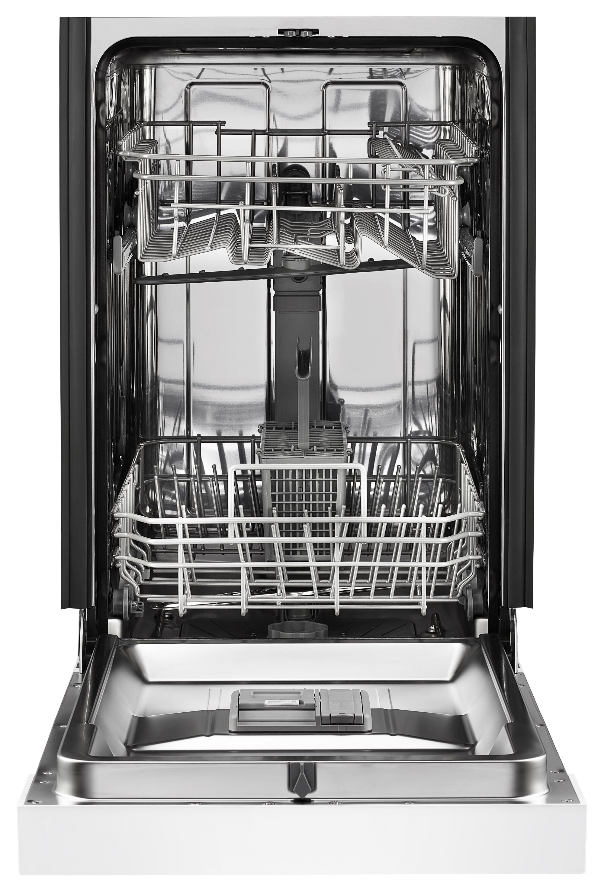 Lavavajillas Empotrado Whirlpool de 18 pulgadas con Control Frontal (Negro) ENERGY STAR, Nivel de Sonido Muy Silencioso de 50 decibeles WDPS5118PB
