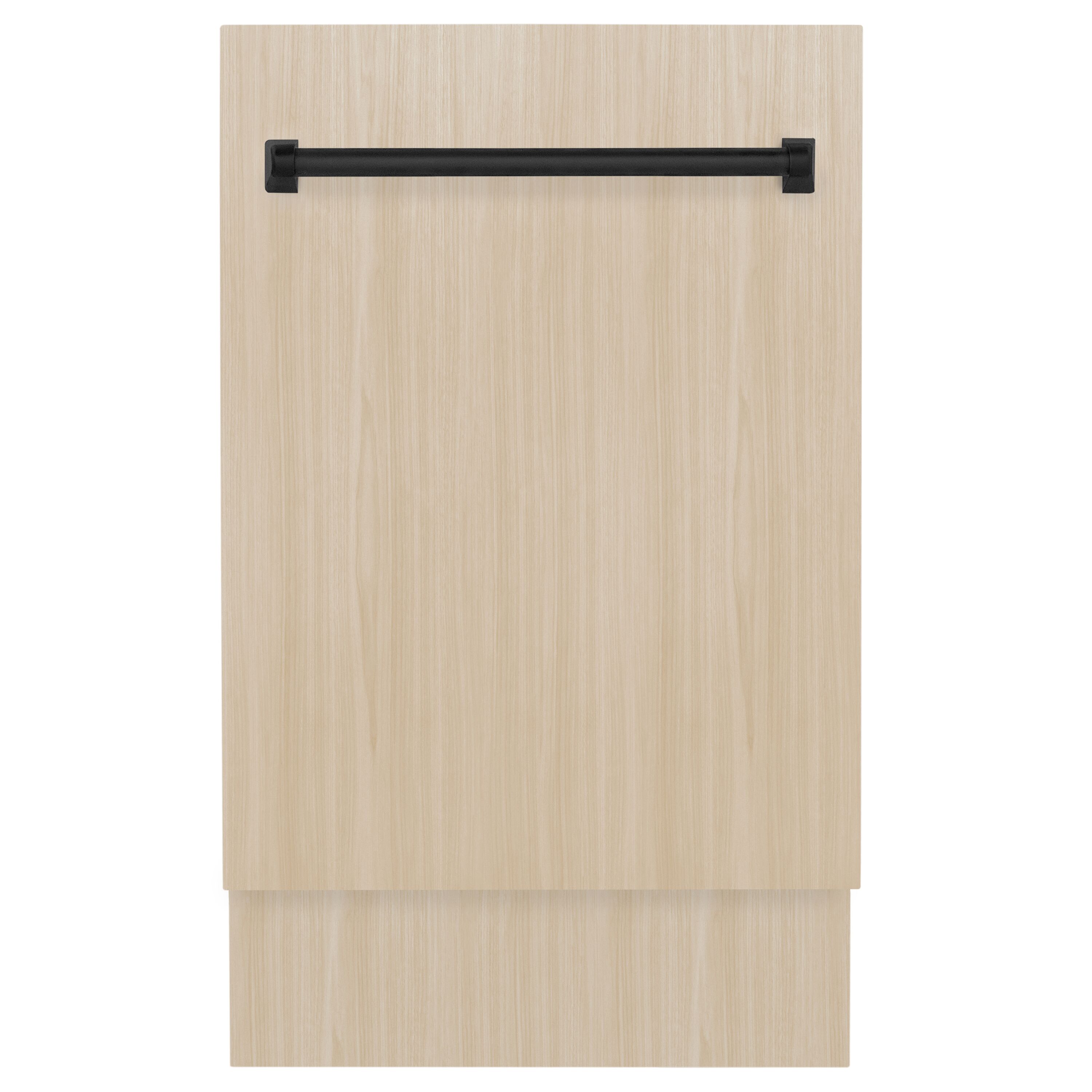 Lavavajillas Empotrable de 18 pulgadas de ZLINE KITCHEN & BATH con Tercer Estante (Panel listo) ENERGY STAR, Nivel de Sonido Estándar de 51 Decibeles DWVZ-18-MB