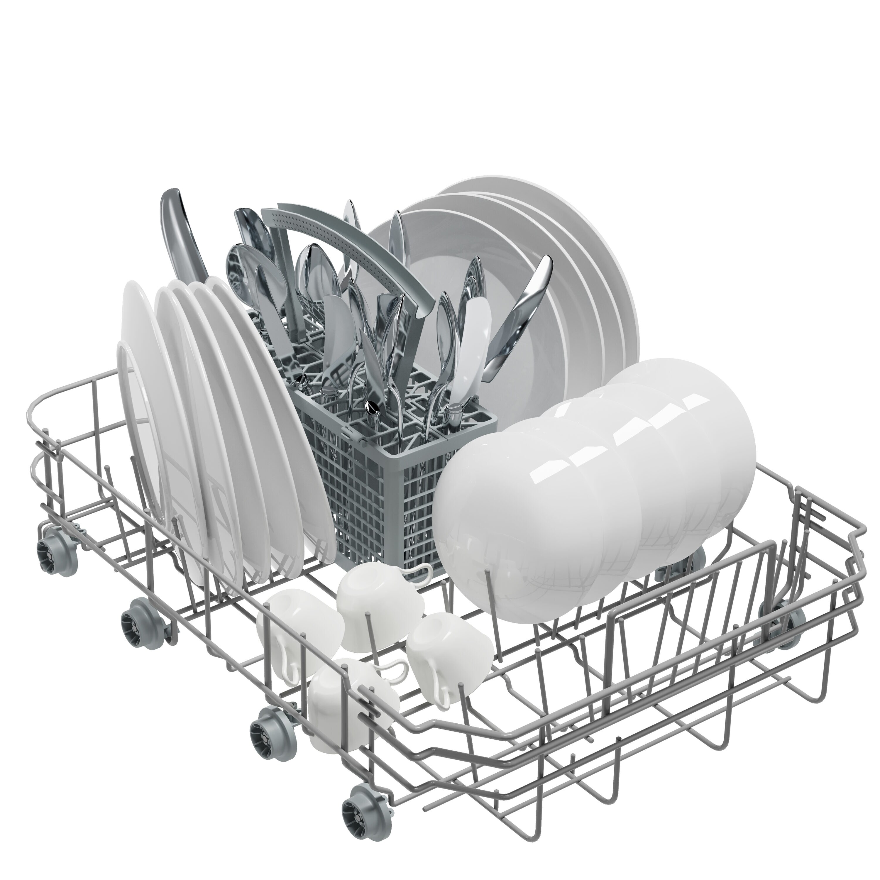 Lavavajillas empotrable de control superior de 18 pulgadas KoolMore (acero inoxidable), Nivel de sonido estándar de 52 decibeles bajo KM-DW1852-PR.