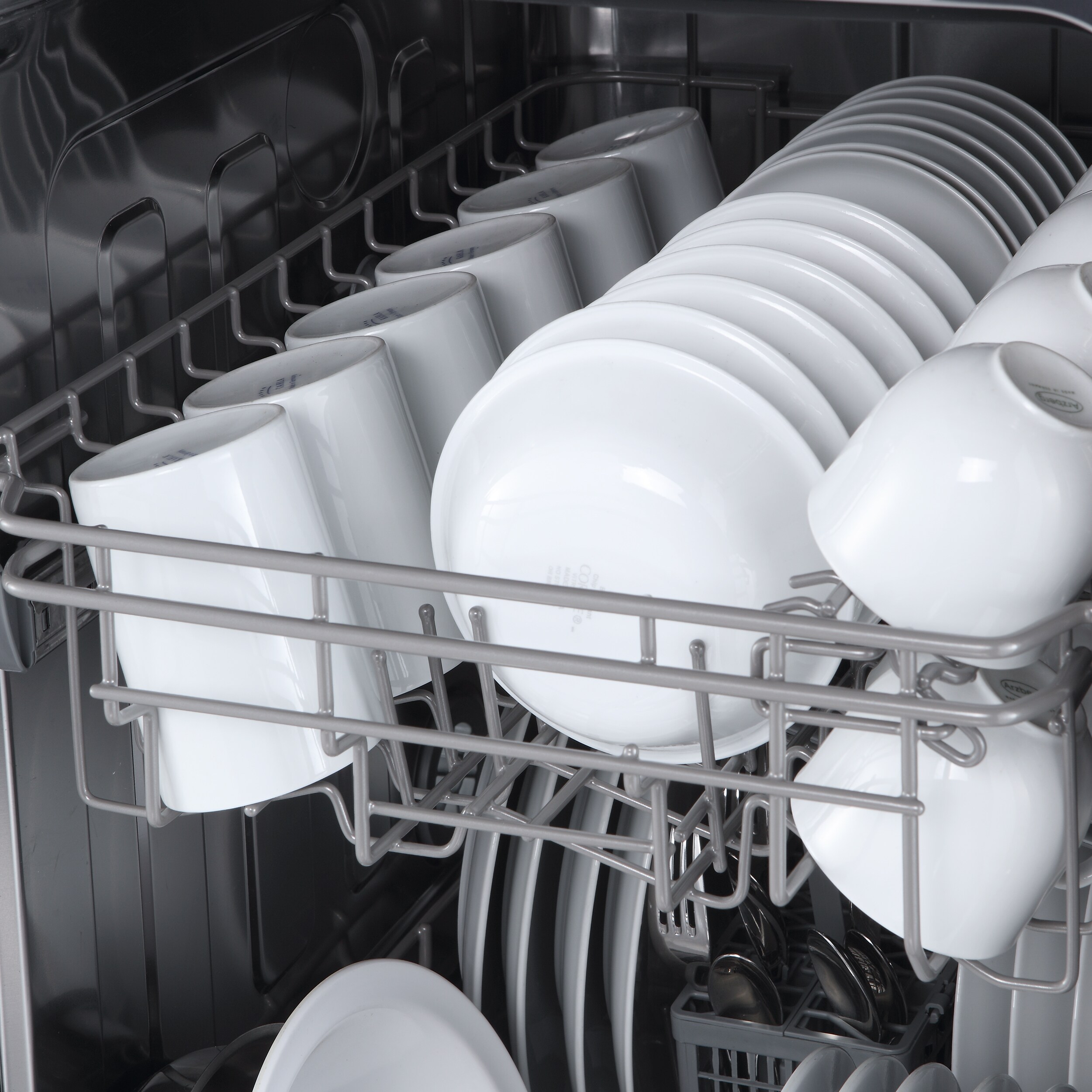 Lavavajillas empotrado FORNO Polo de 18 pulgadas con controles frontales (Negro) certificado ENERGY STAR, nivel de sonido estándar de 52 decibelios FDWBI8041-18BLK