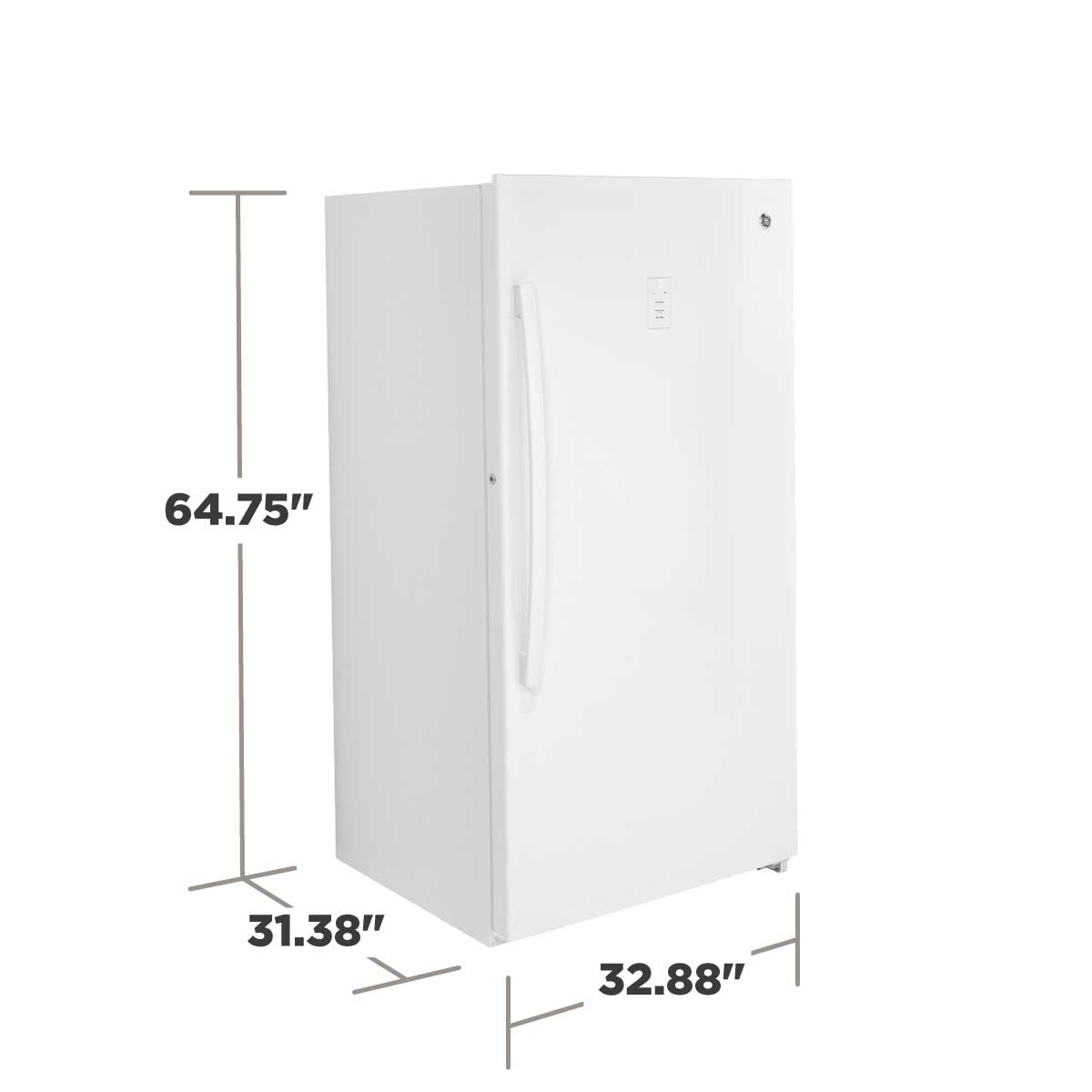 Congelador Vertical sin Escarcha de 17.3 pies cúbicos Listo para Garaje (Blanco)
