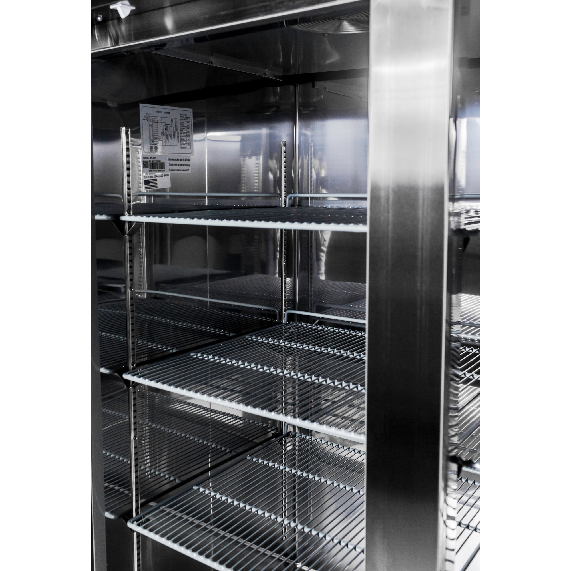 Congelador vertical sin escarcha de 47 pies cúbicos (acero inoxidable) S-47FF