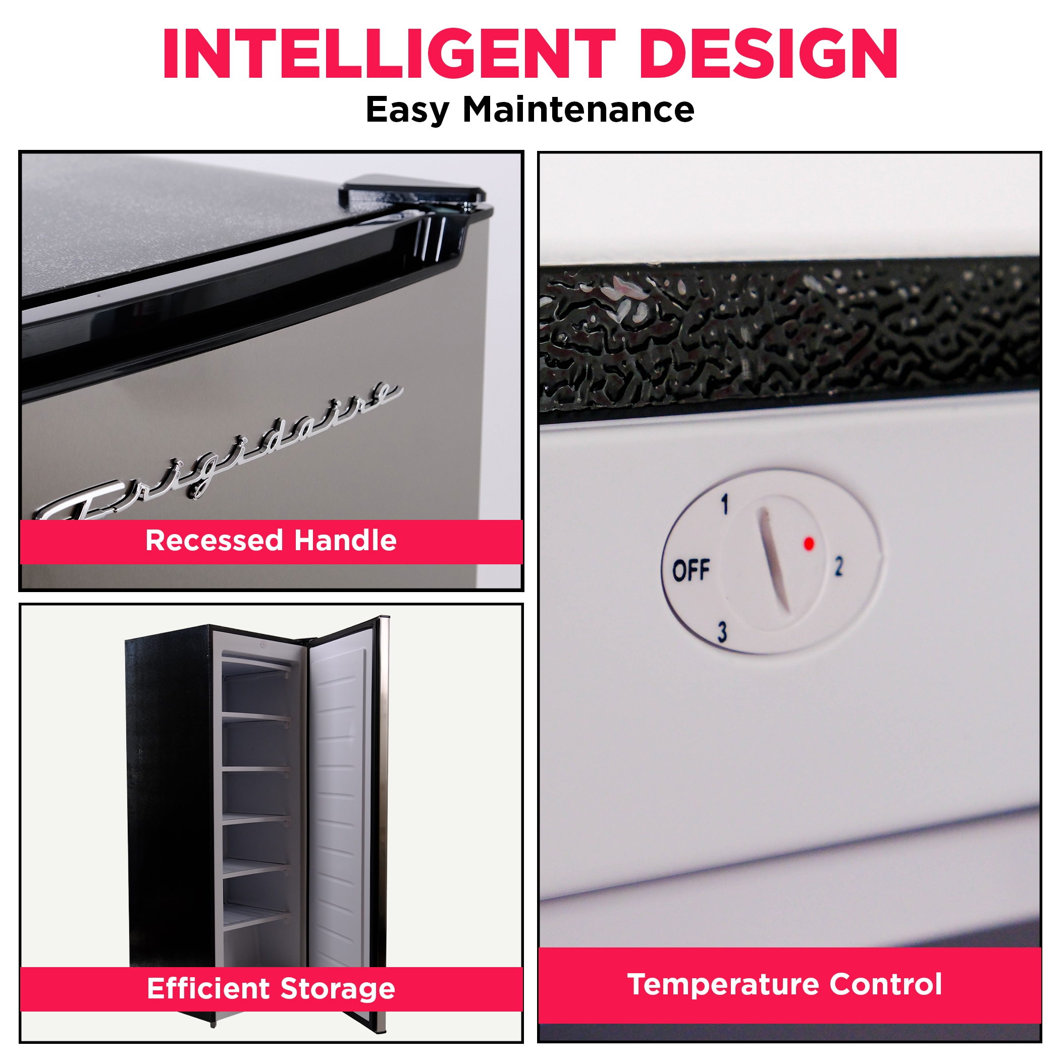 Congelador vertical de 6.5 pies cúbicos Frigidaire (Acero inoxidable) EFRF694